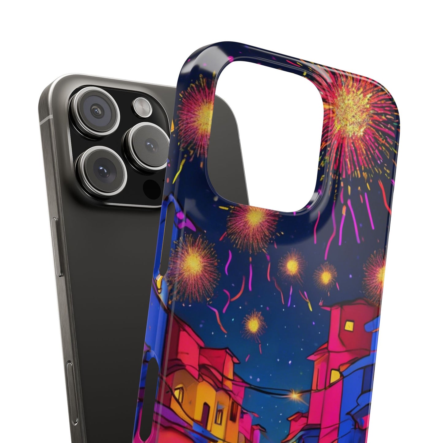 Phone Cases - Diwali Night Sparkles and Celebration Slim Case | Artloom Gallery