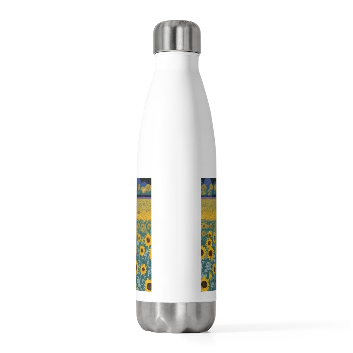 Sunflowers and Sunshine - Artistic 20oz Insulated Bottle | Artloom Gallery