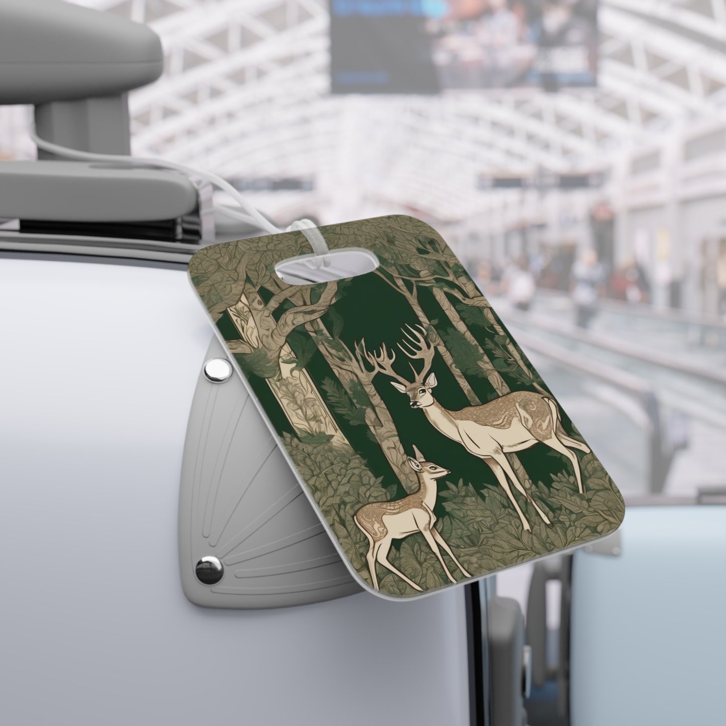 Deer and Fawn – Pichwai Painting Luggage Tag | Artloom Gallery