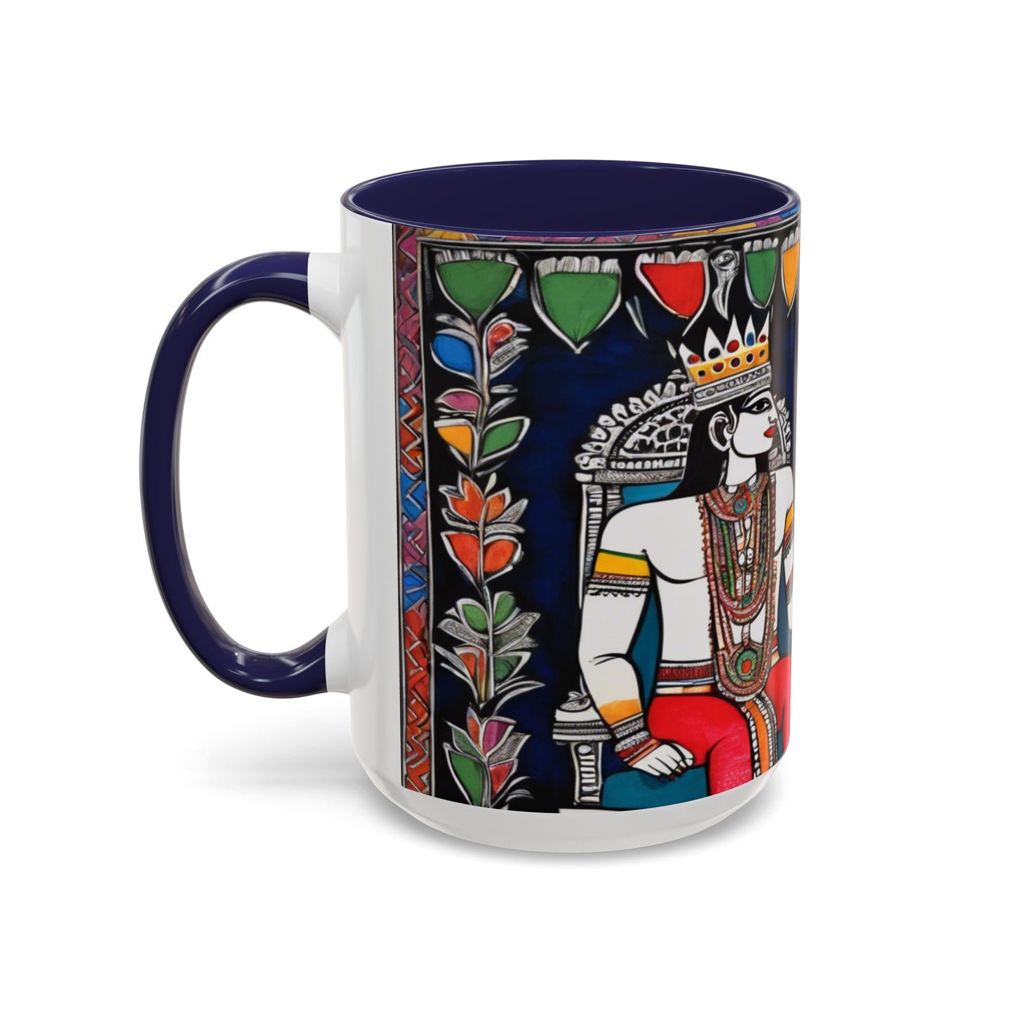 Artistic Madhubani Indian Art – Ceramic Coffee Mug (11oz/15oz) | Artloom Gallery