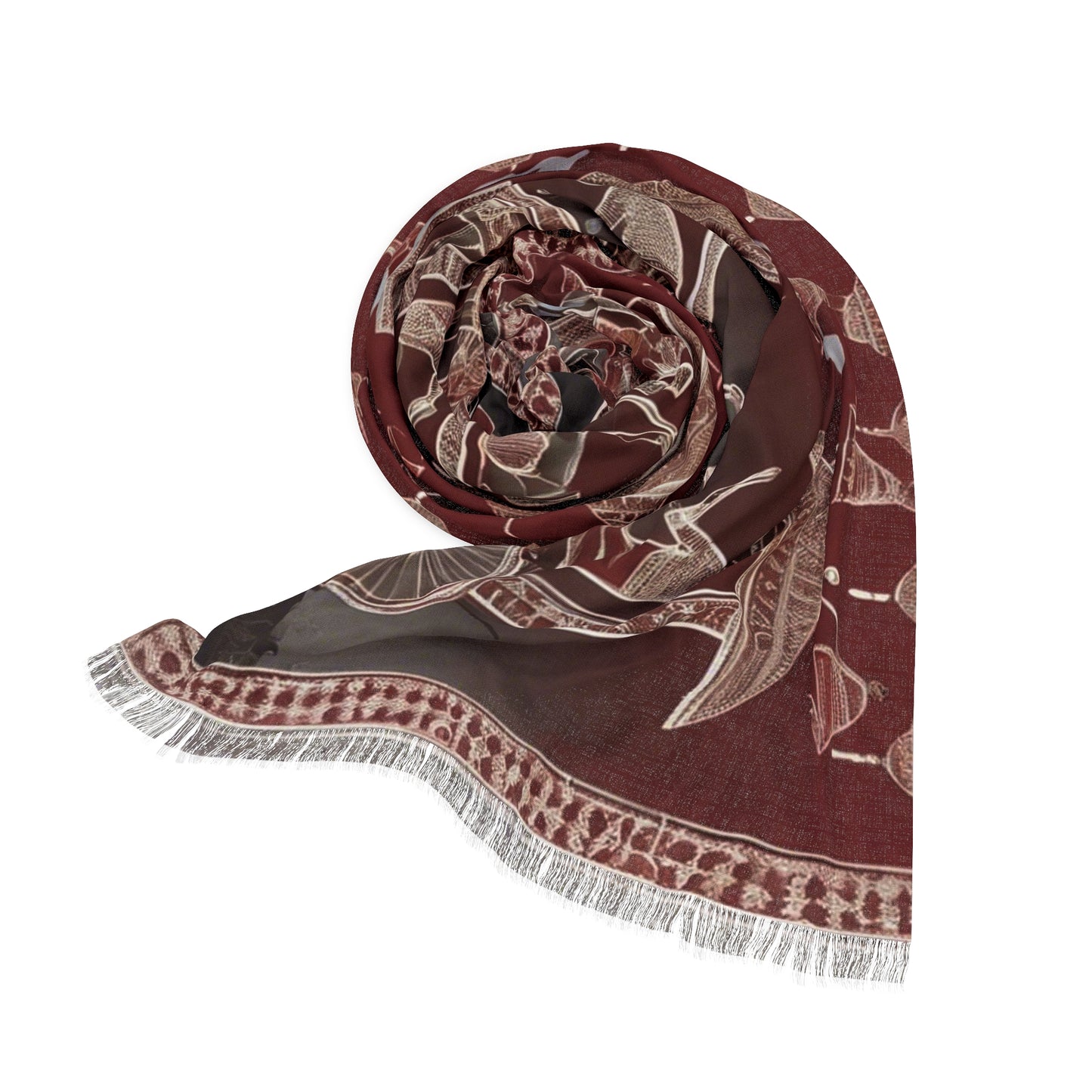 The Royal Entourage – Warli Print -  Light Scarf (27x71 in) | Artloom Gallery