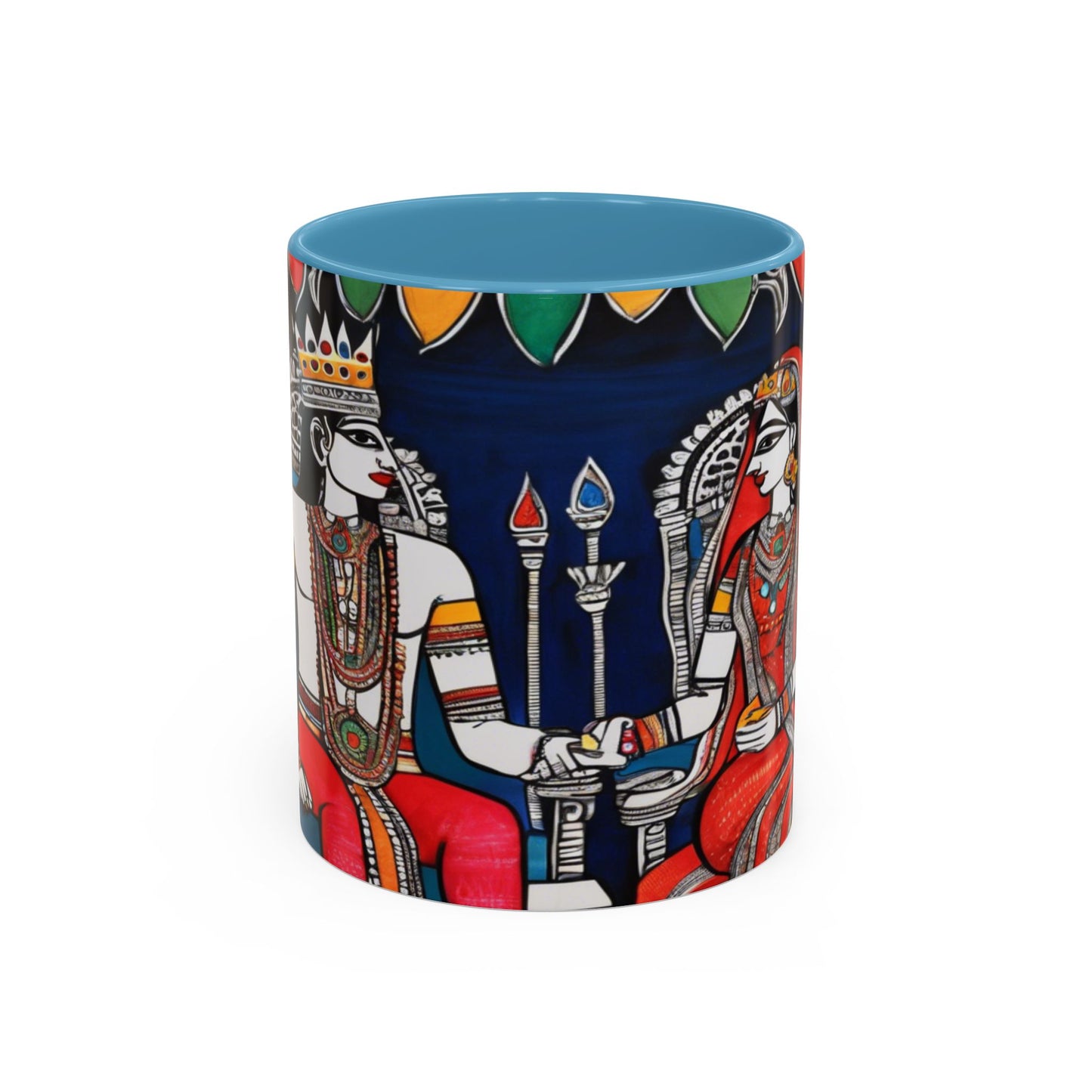 Artistic Madhubani Indian Art – Ceramic Coffee Mug (11oz/15oz) | Artloom Gallery