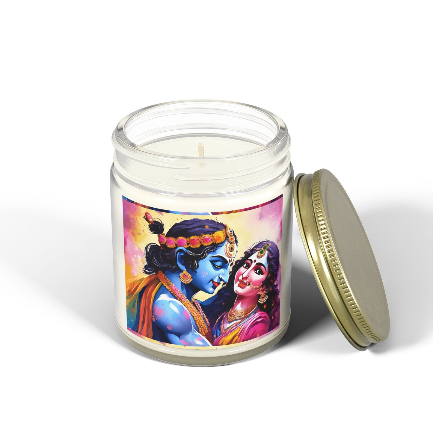 Radha Krishna Scented Candle (4oz, 9oz) | Artloom Gallery
