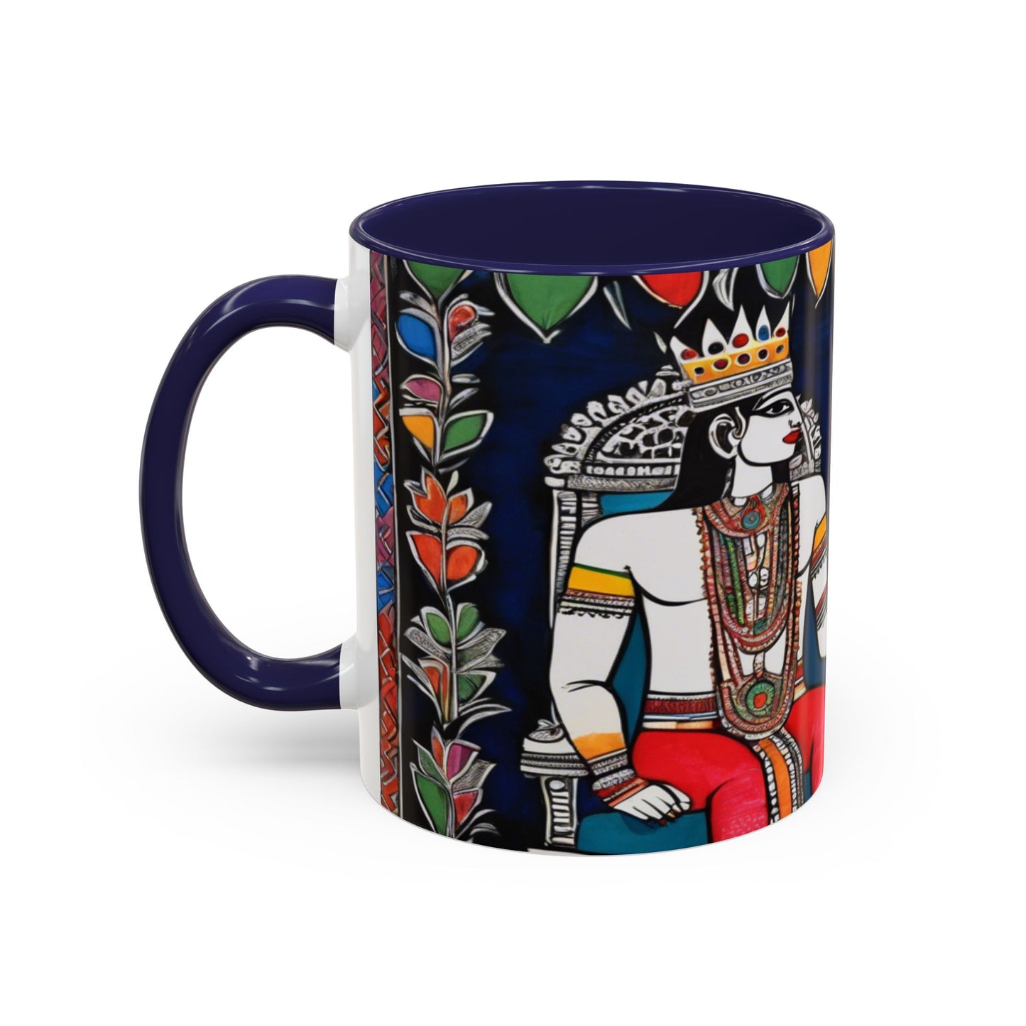 Artistic Madhubani Indian Art – Ceramic Coffee Mug (11oz/15oz) | Artloom Gallery