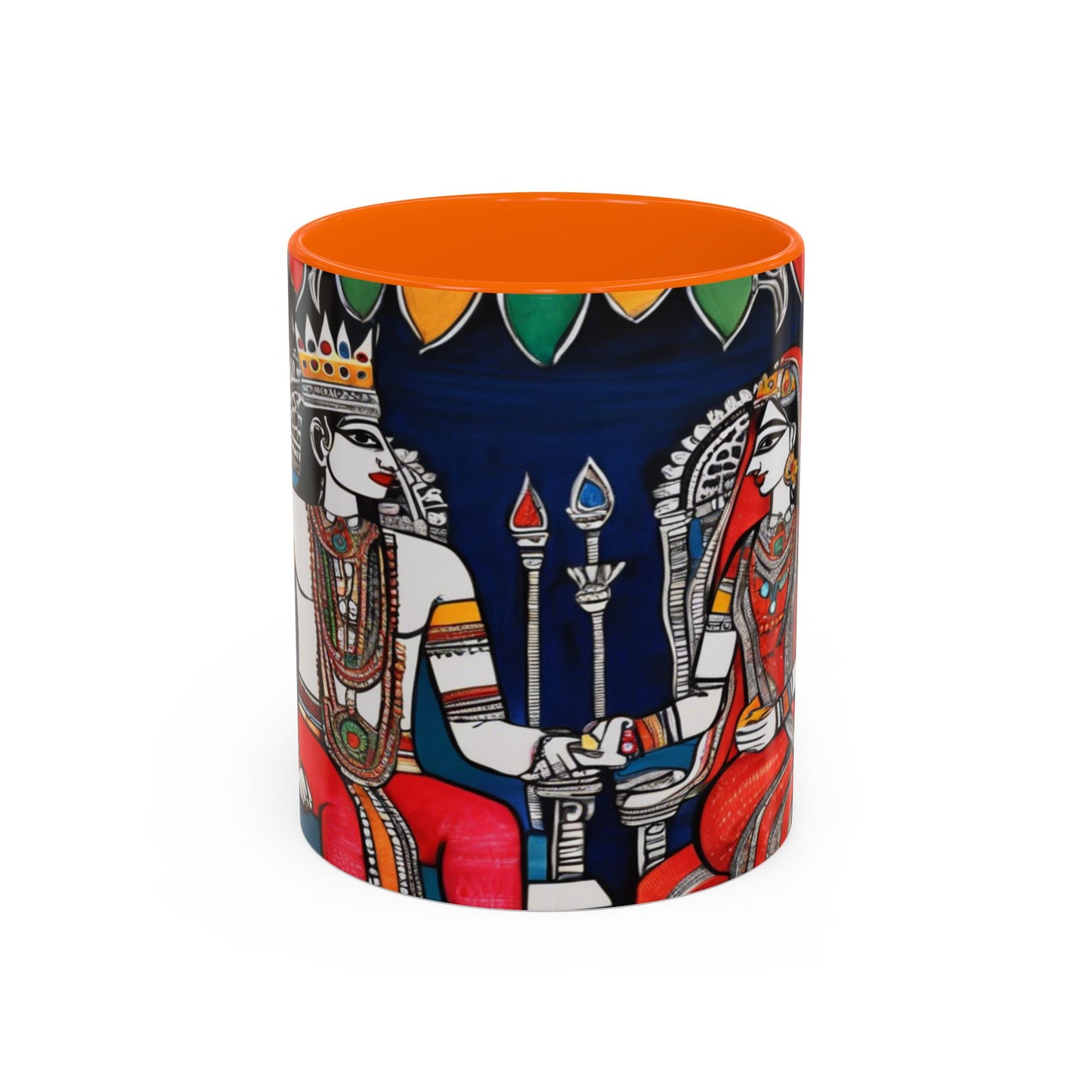 Artistic Madhubani Indian Art – Ceramic Coffee Mug (11oz/15oz) | Artloom Gallery
