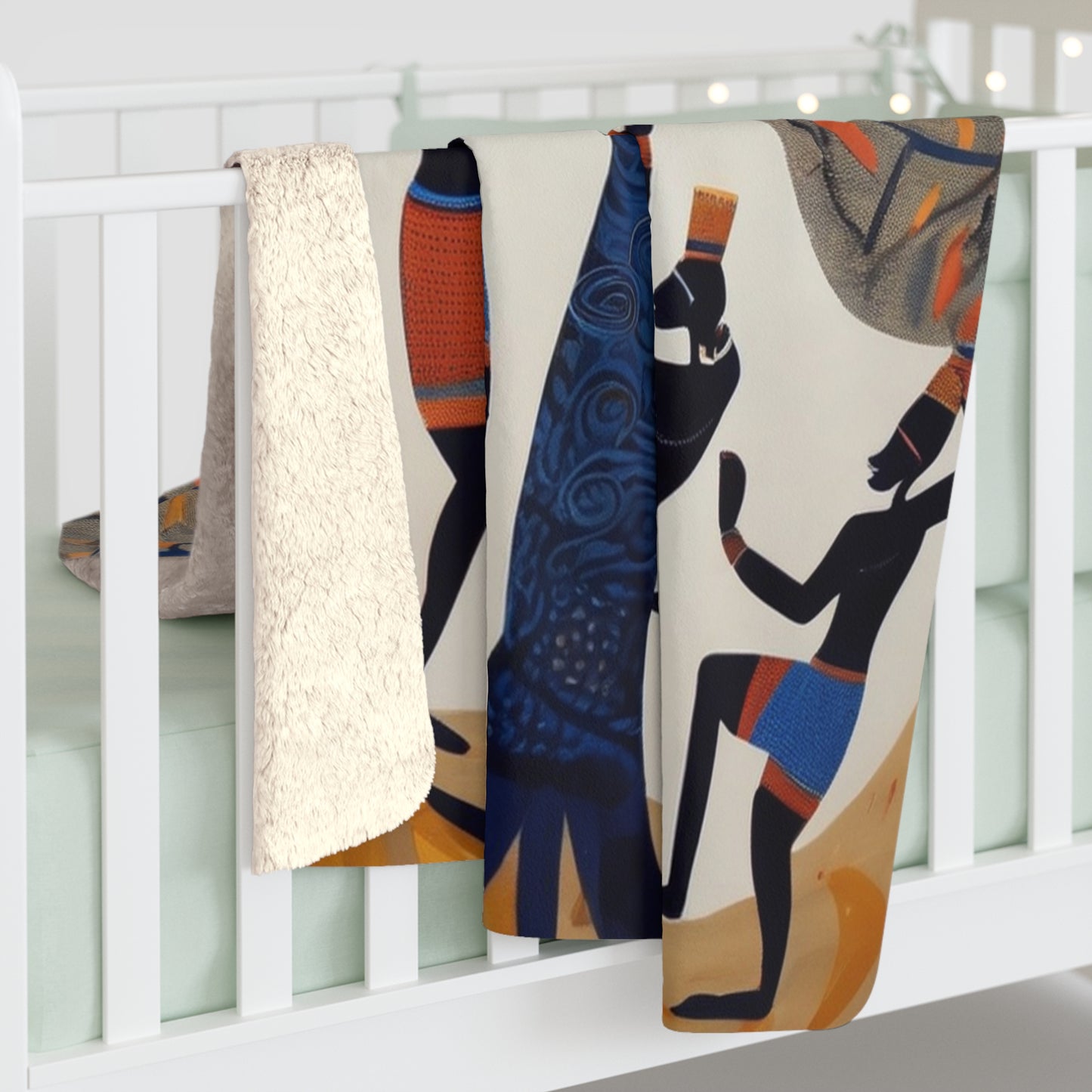Sacred Rhythm Cozy Sherpa Blanket | Artloom Gallery