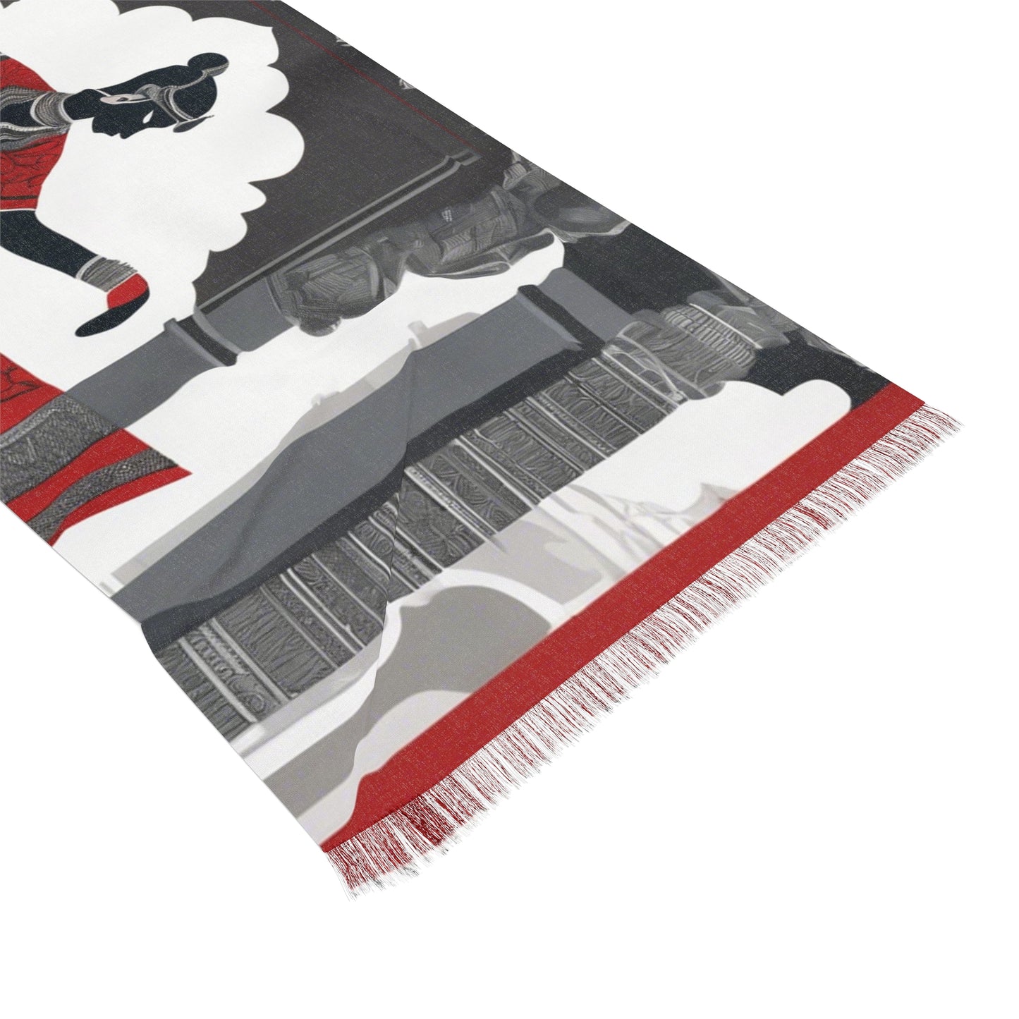 Dancing Girl – Thangka Print -  Light Scarf (27x71 in) | Artloom Gallery