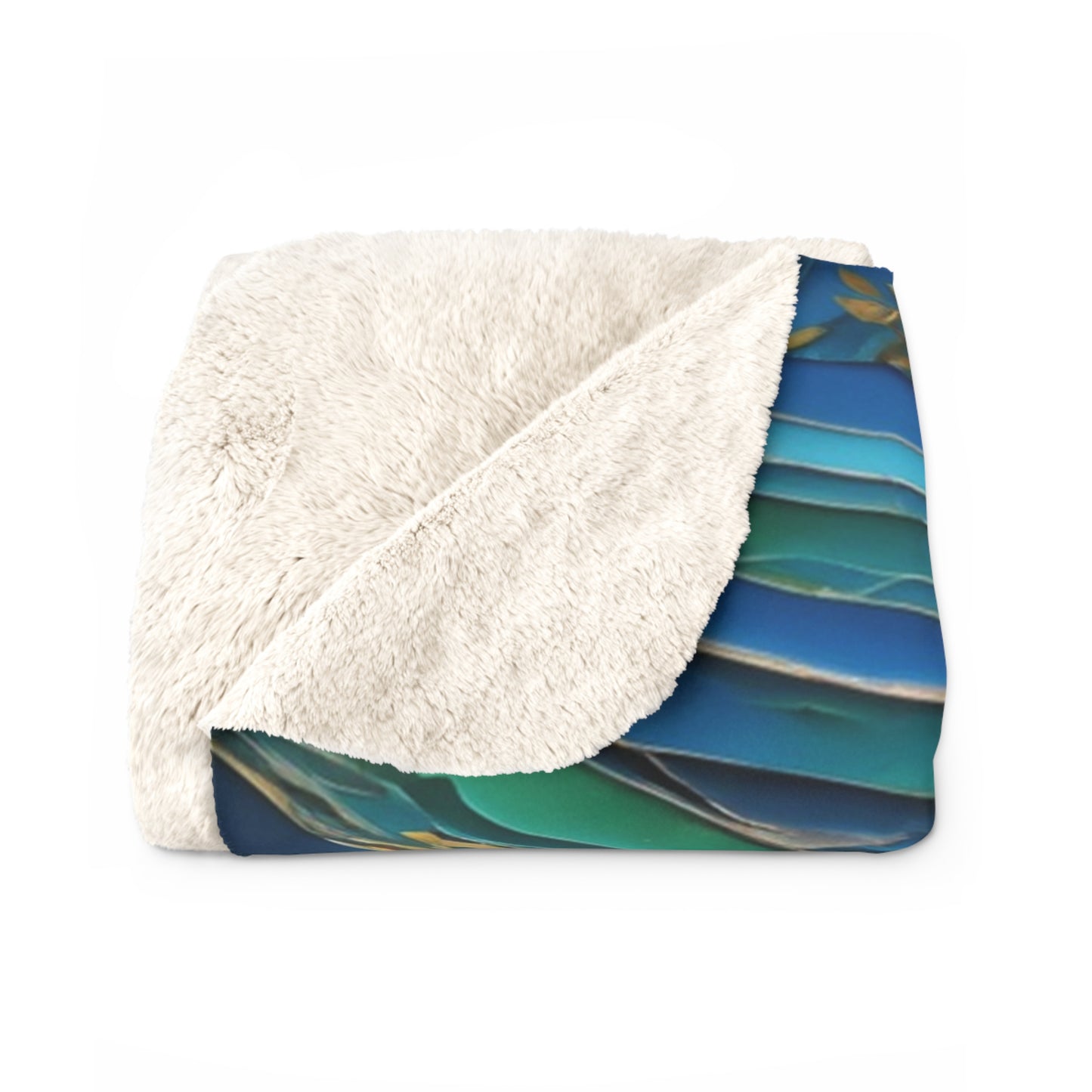 River of Dreams Cozy Sherpa Blanket | Artloom Gallery