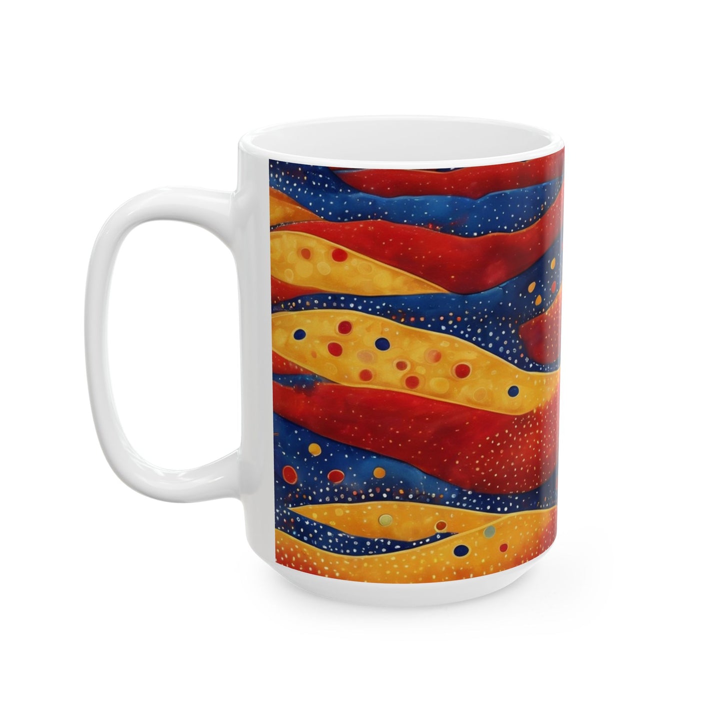 Festival Drapes Ceramic Mug | Artloom Gallery