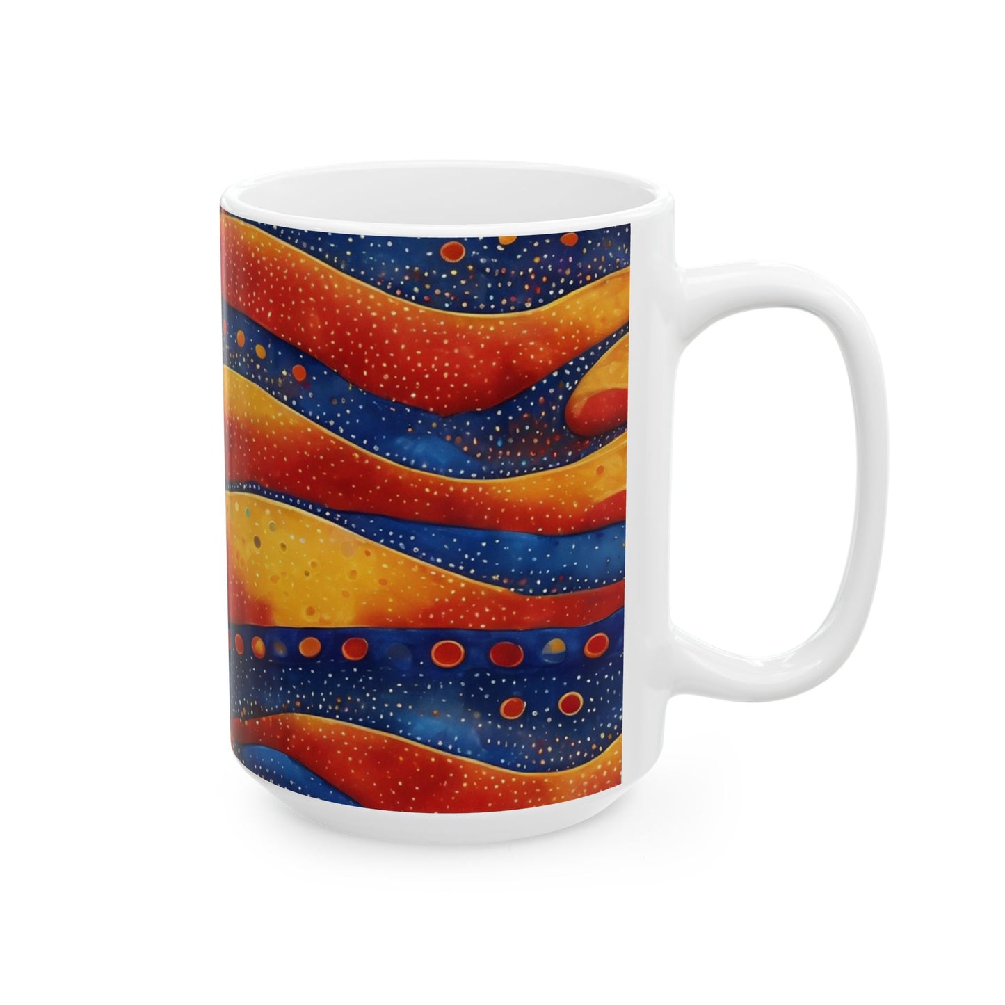 Festival Drapes Ceramic Mug | Artloom Gallery
