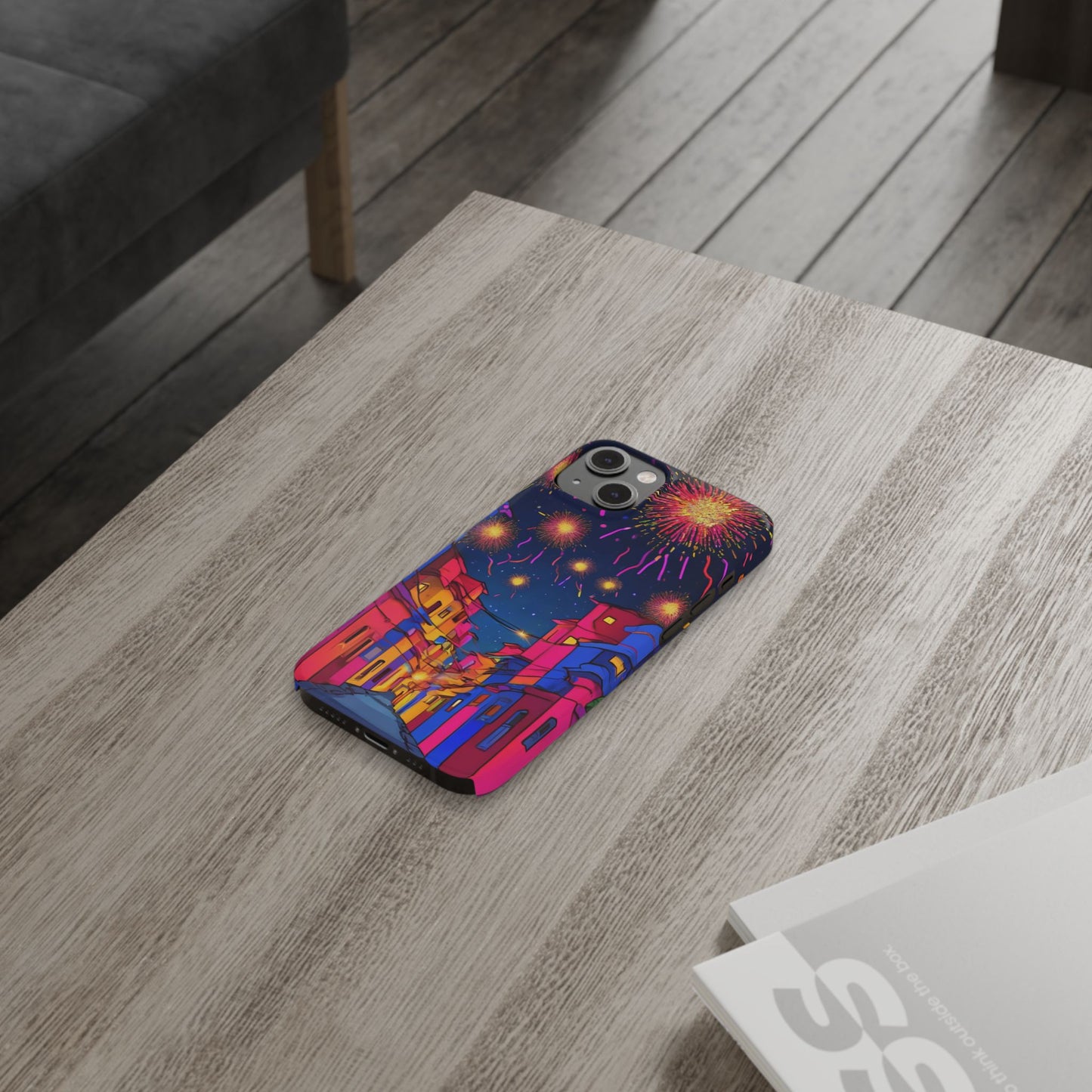Phone Cases - Diwali Night Sparkles and Celebration Slim Case | Artloom Gallery