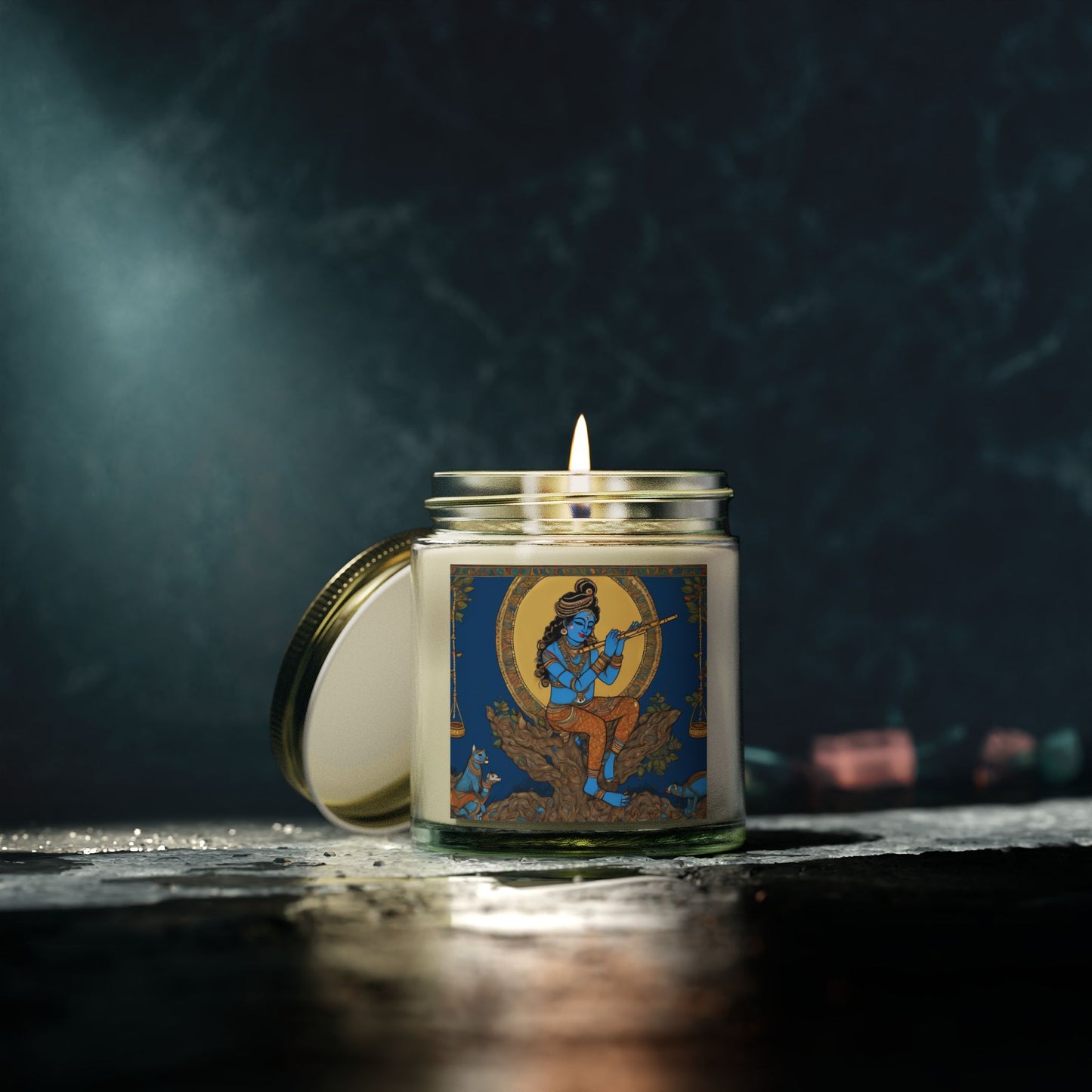 Lord Kirshna Scented Candle (4oz, 9oz) | Artloom Gallery