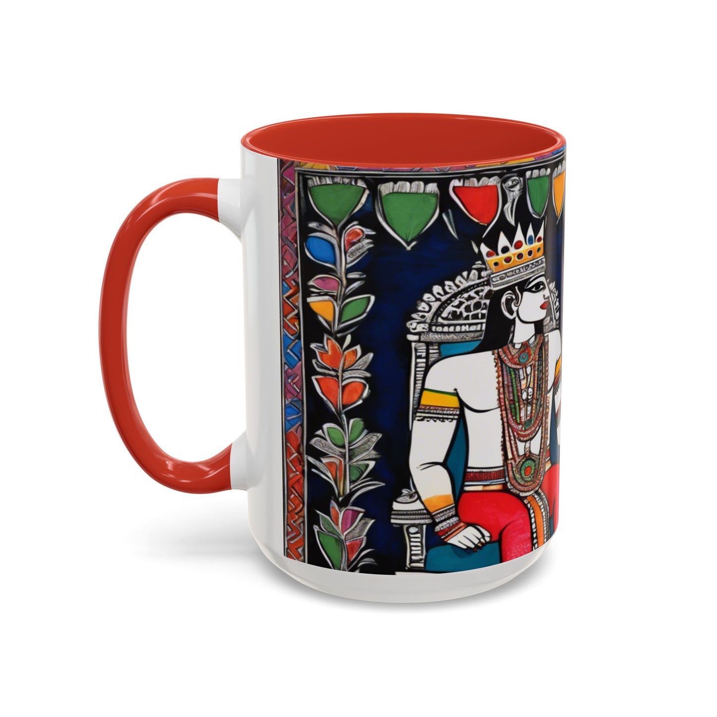 Artistic Madhubani Indian Art – Ceramic Coffee Mug (11oz/15oz) | Artloom Gallery