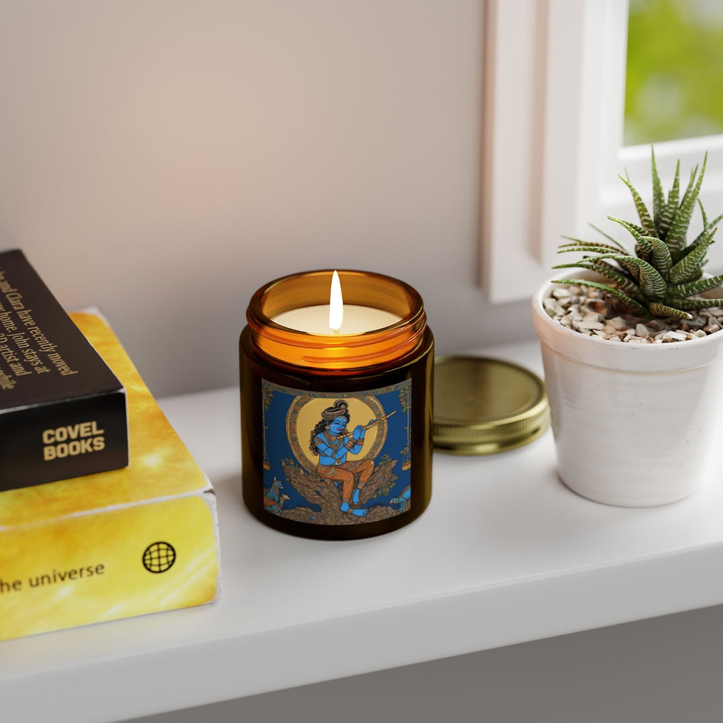 Lord Kirshna Scented Candle (4oz, 9oz) | Artloom Gallery