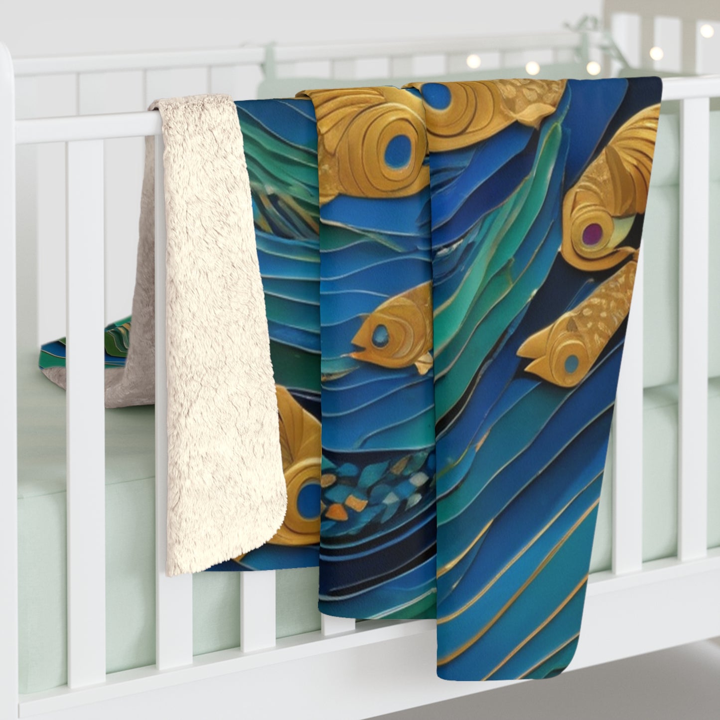 River of Dreams Cozy Sherpa Blanket | Artloom Gallery