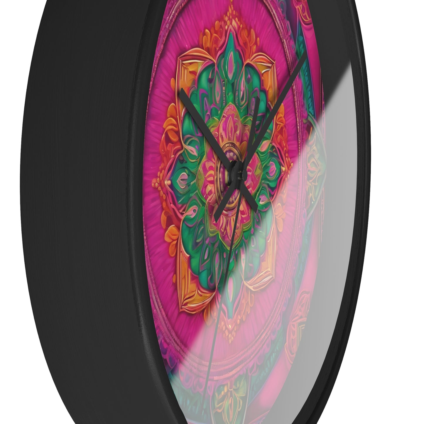 Radiant Harmony – Mandala Art Wall Clock | Artloom Gallery