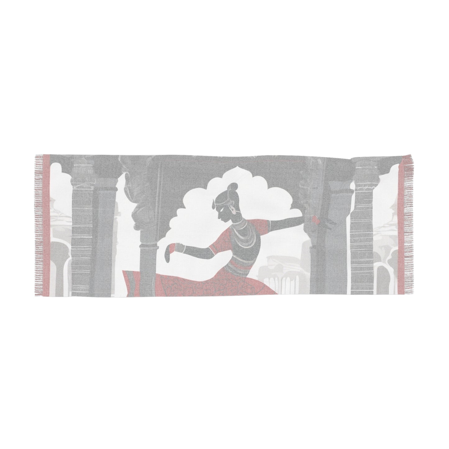 Dancing Girl – Thangka Print -  Light Scarf (27x71 in) | Artloom Gallery