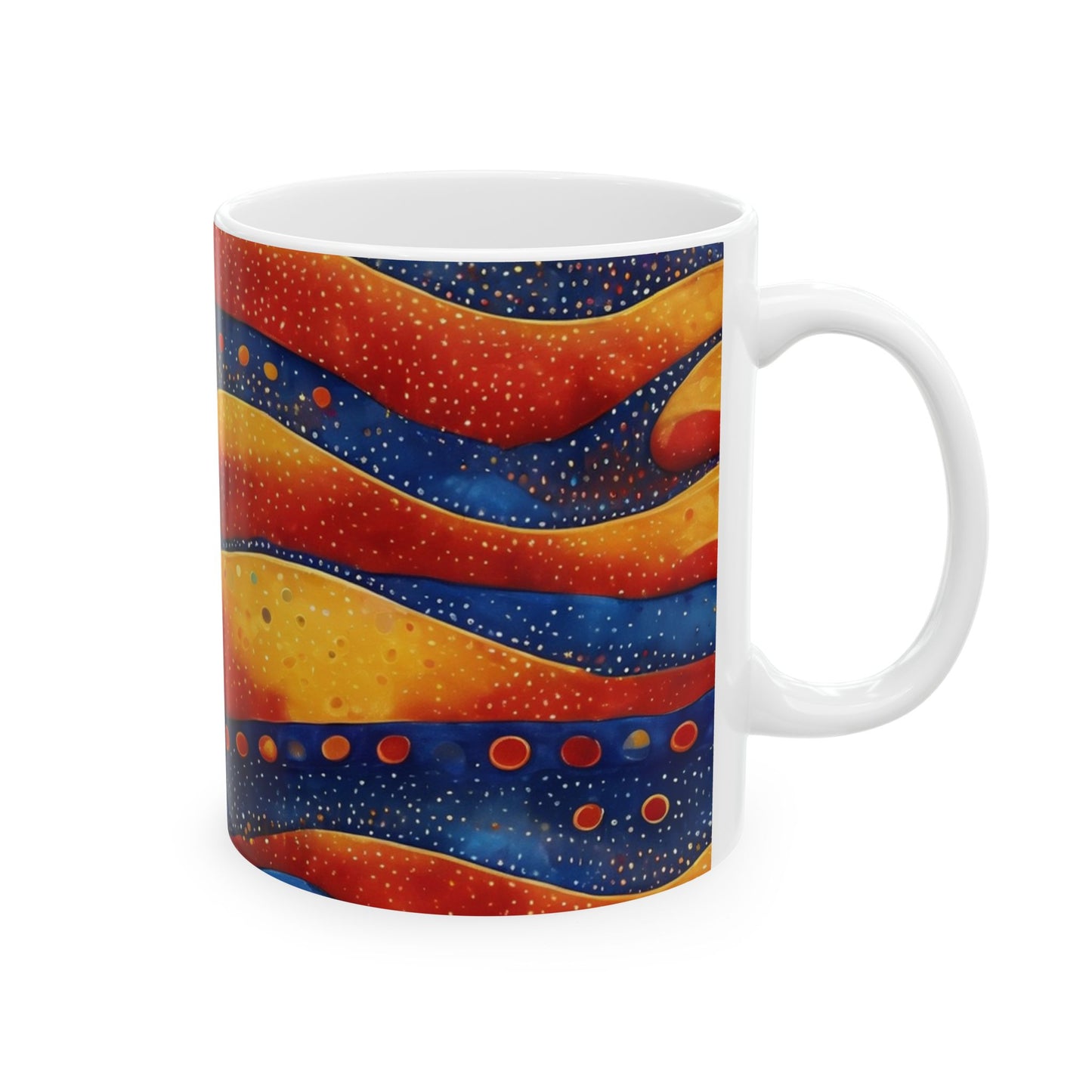 Festival Drapes Ceramic Mug | Artloom Gallery