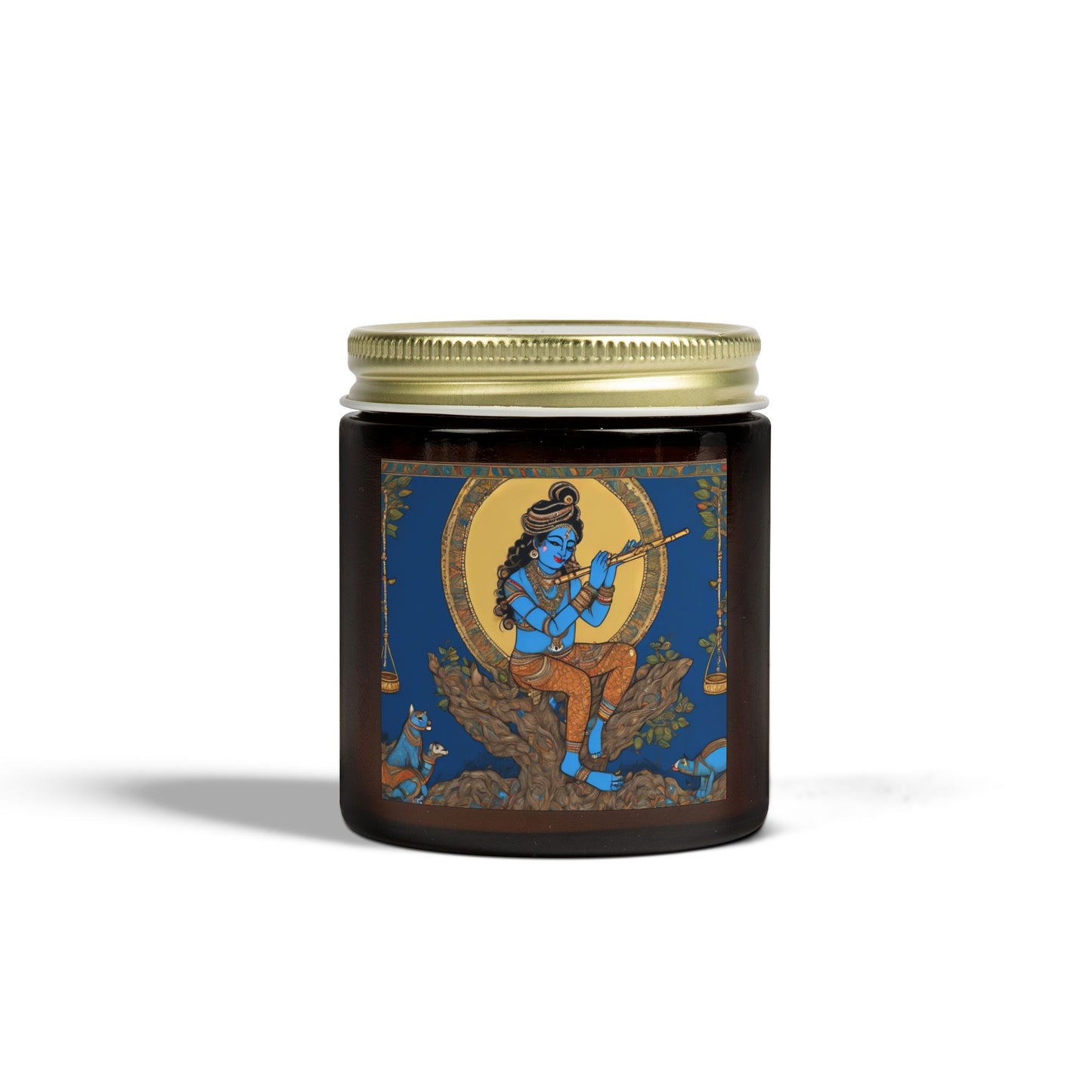 Lord Kirshna Scented Candle (4oz, 9oz) | Artloom Gallery