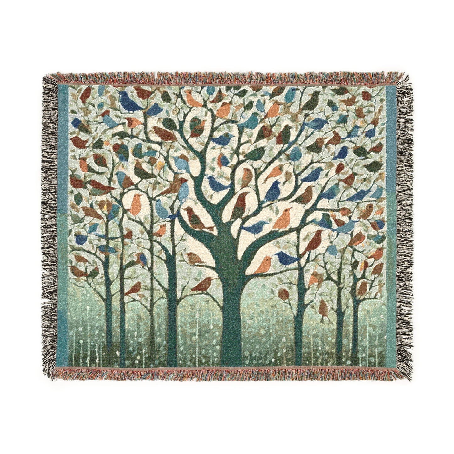 Monsoon Melody Woven Blanket | Artloom Gallery