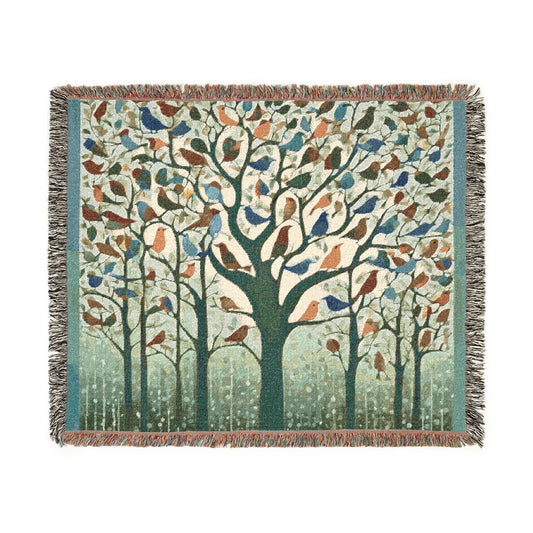 Monsoon Melody Woven Blanket | Artloom Gallery