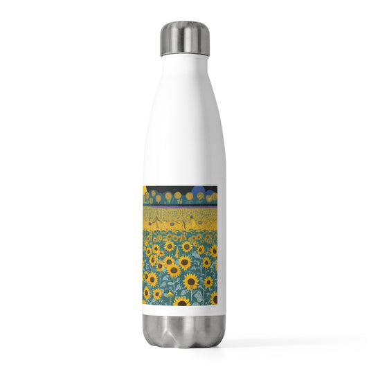 Sunflowers and Sunshine - Artistic 20oz Insulated Bottle | Artloom Gallery