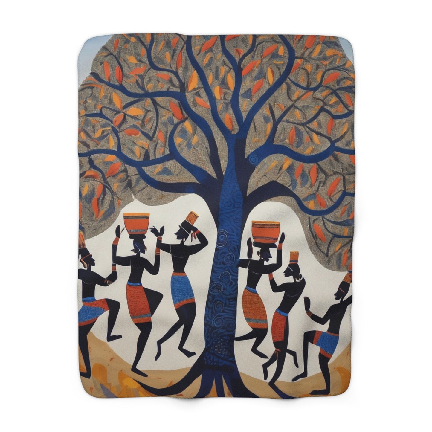 Sacred Rhythm Cozy Sherpa Blanket | Artloom Gallery
