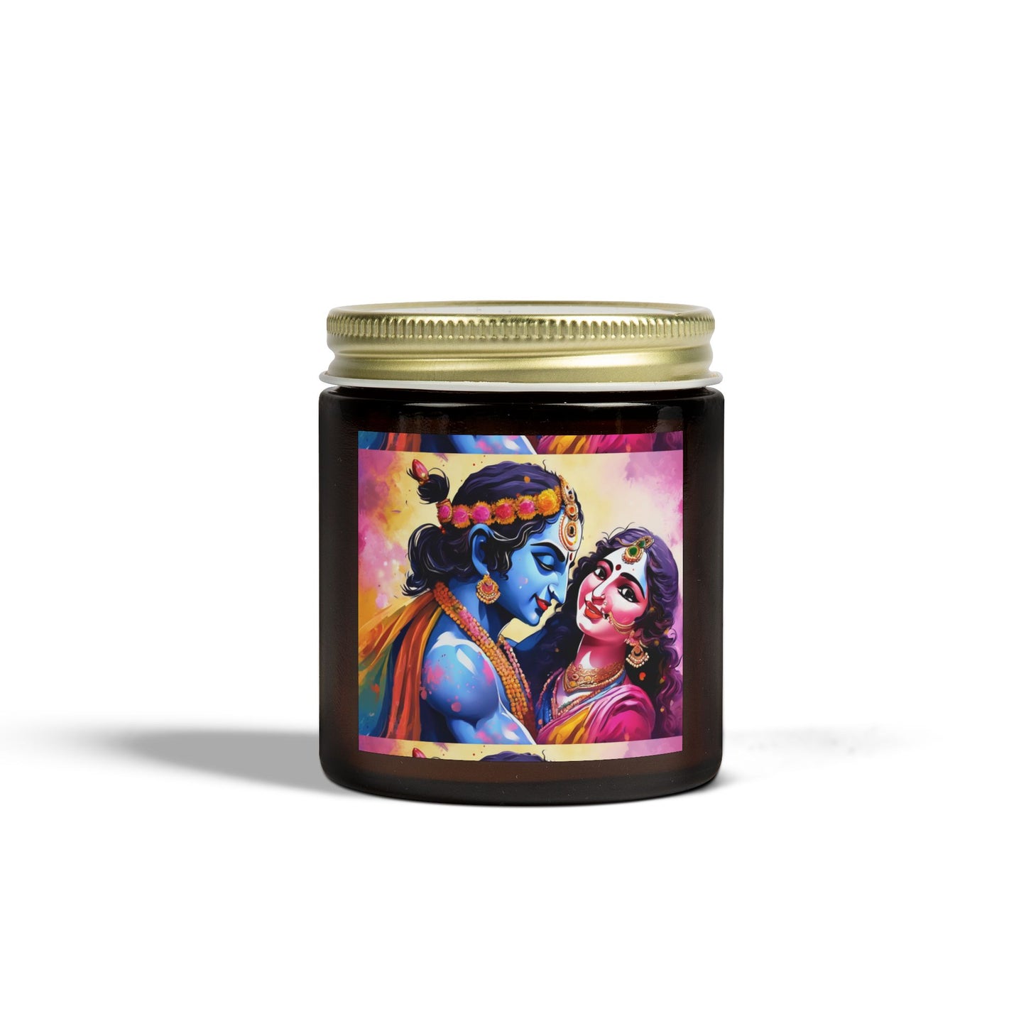 Radha Krishna Scented Candle (4oz, 9oz) | Artloom Gallery