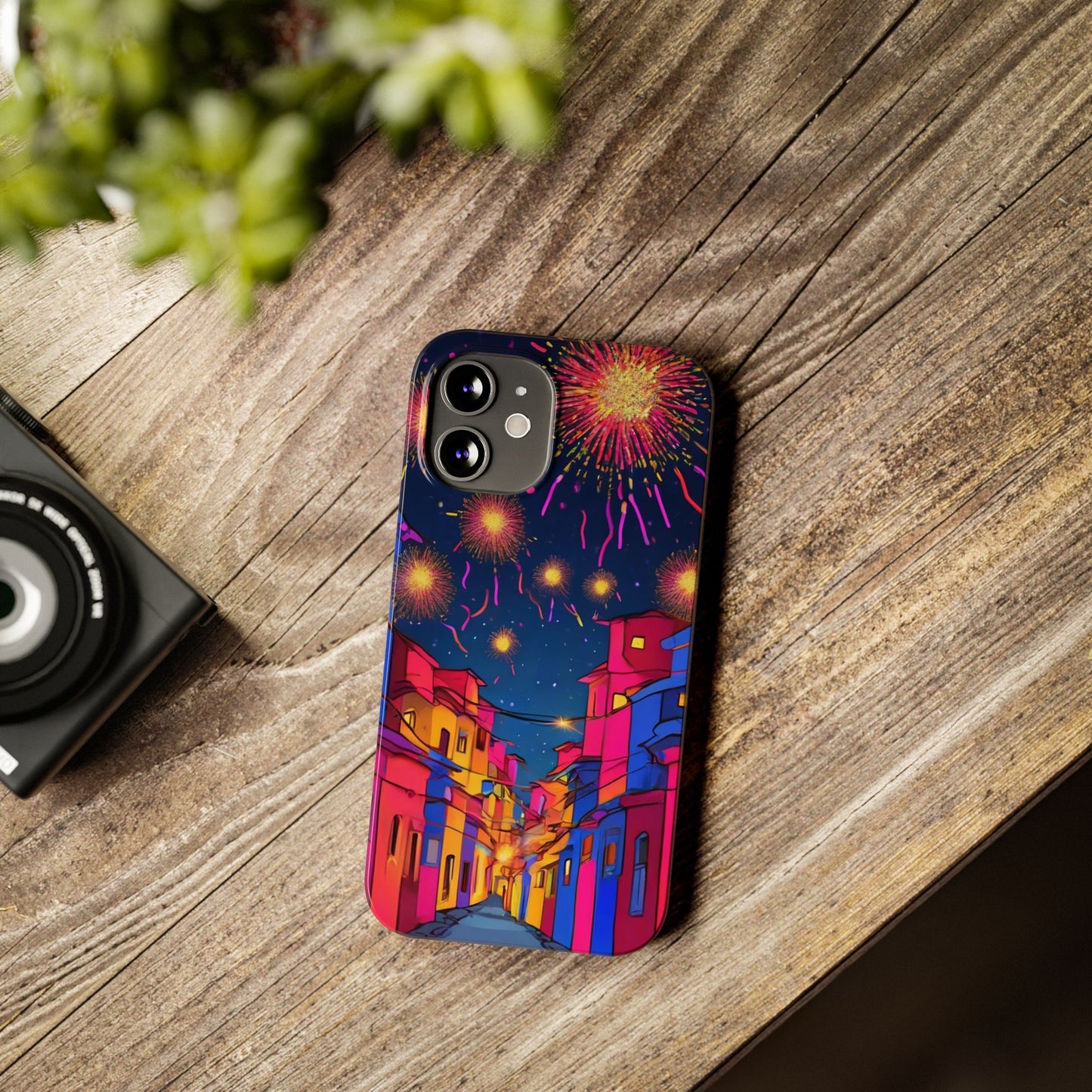 Phone Cases - Diwali Night Sparkles and Celebration Slim Case | Artloom Gallery