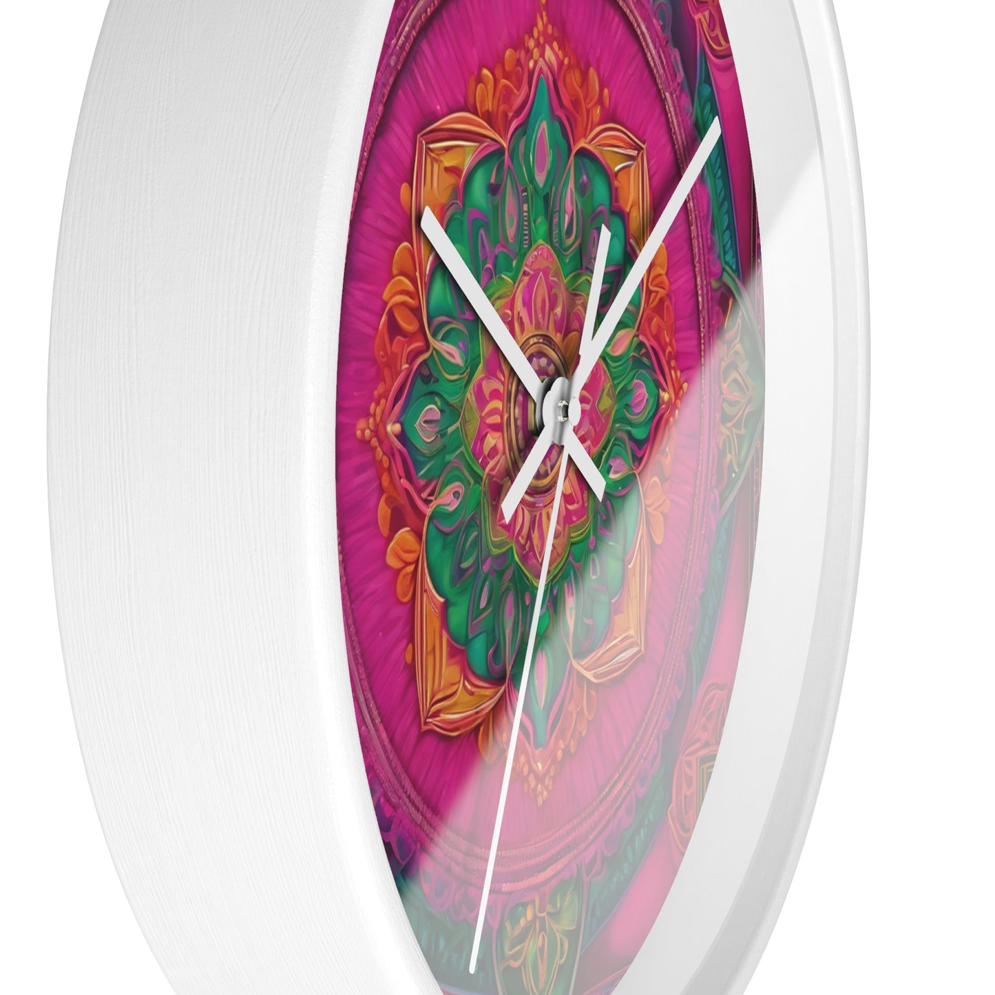 Radiant Harmony – Mandala Art Wall Clock | Artloom Gallery