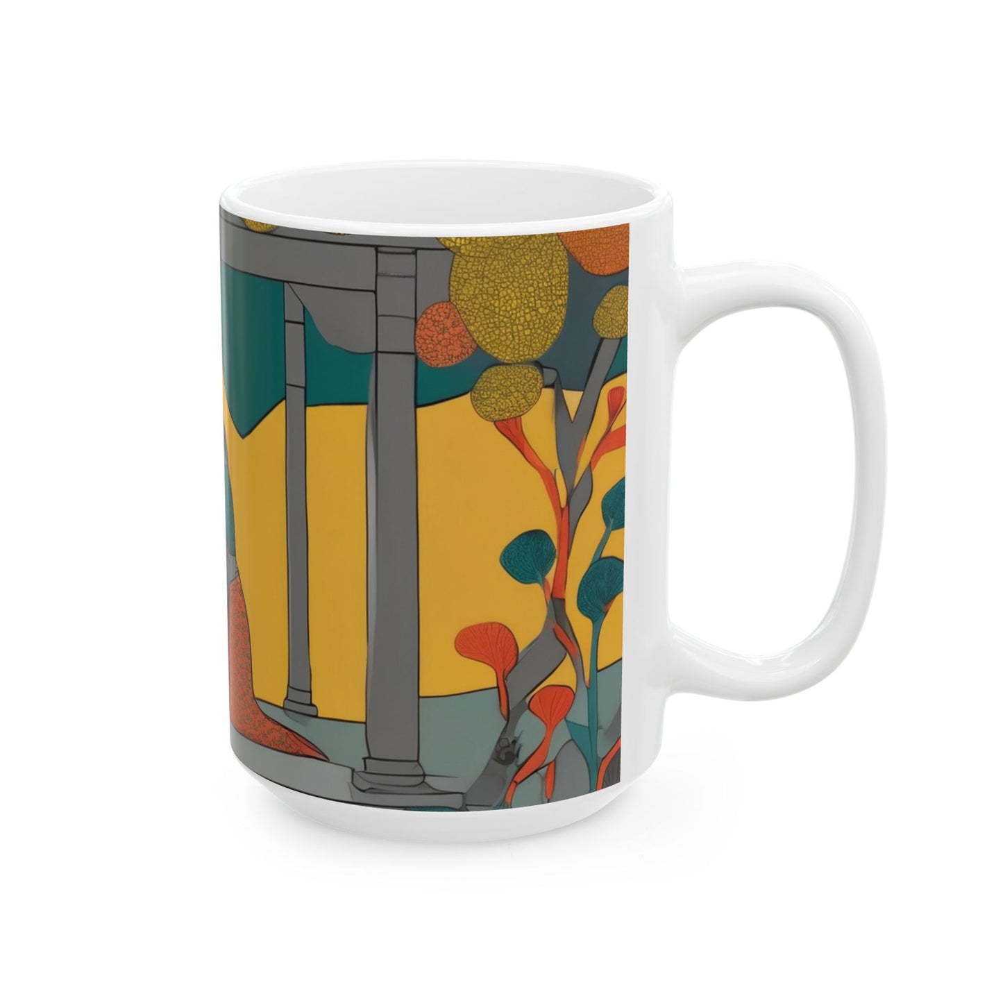 Diwali Celebration Mug – Girl Lighting a Diya Artwork (11oz/15oz) | Artloom Gallery