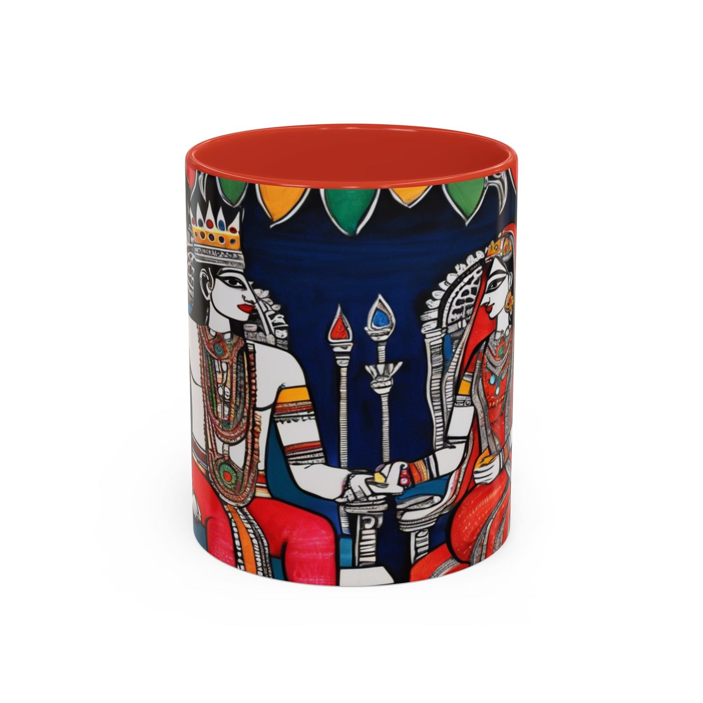 Artistic Madhubani Indian Art – Ceramic Coffee Mug (11oz/15oz) | Artloom Gallery
