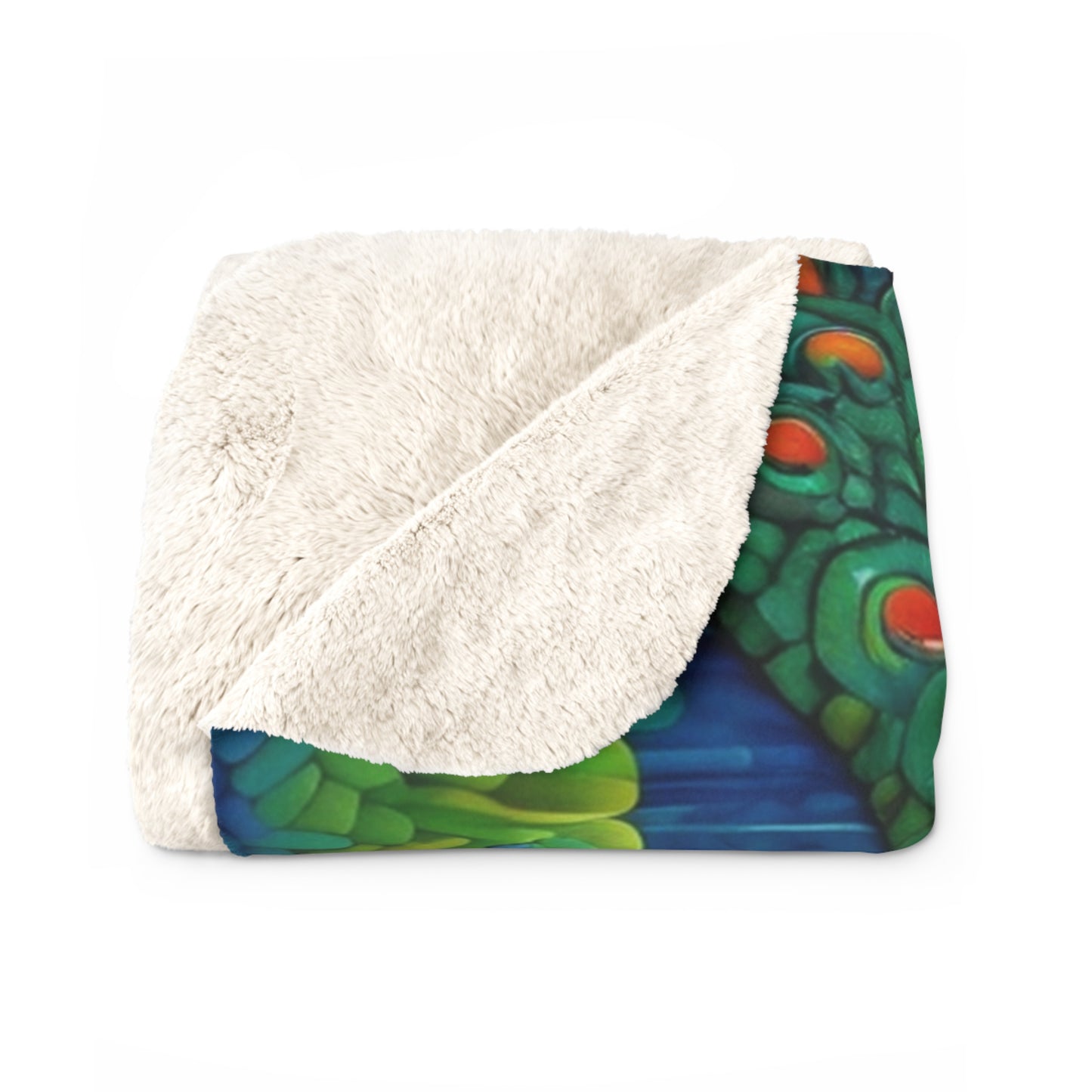 Rhythm of the Monsoon Sherpa Blanket | Artloom Gallery