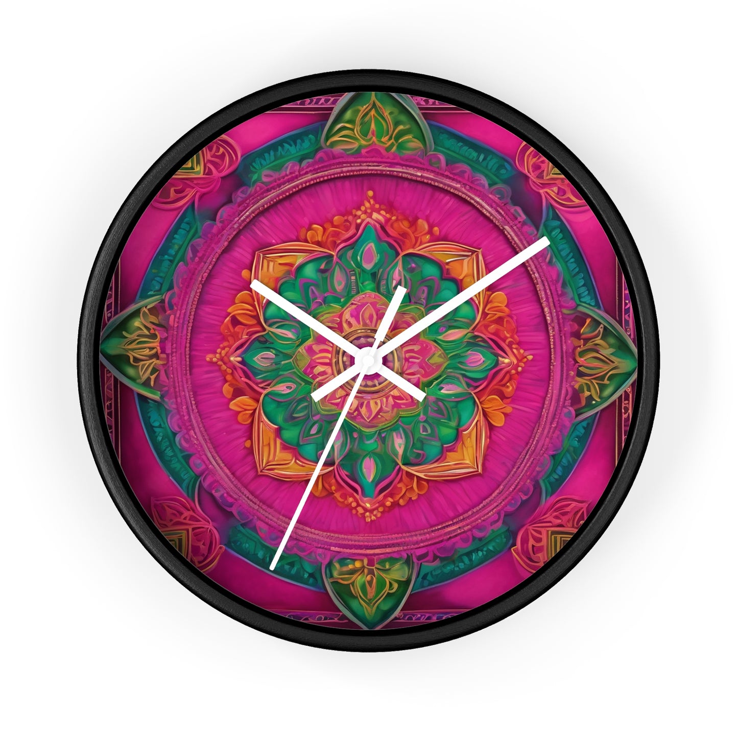 Radiant Harmony – Mandala Art Wall Clock | Artloom Gallery