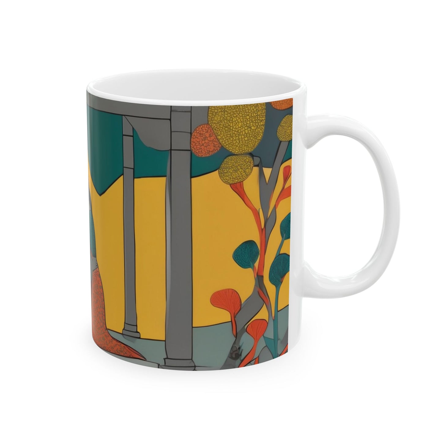 Diwali Celebration Mug – Girl Lighting a Diya Artwork (11oz/15oz) | Artloom Gallery