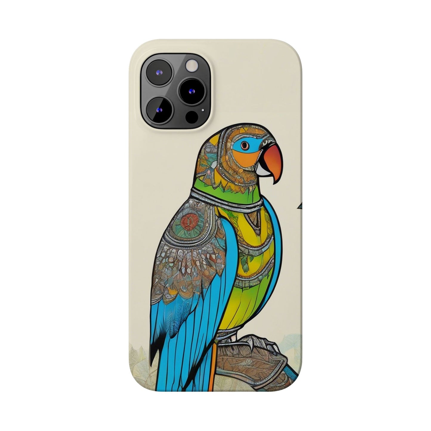 Artistic Parrot Mandala Art Slim Phone Case | Artloom Gallery