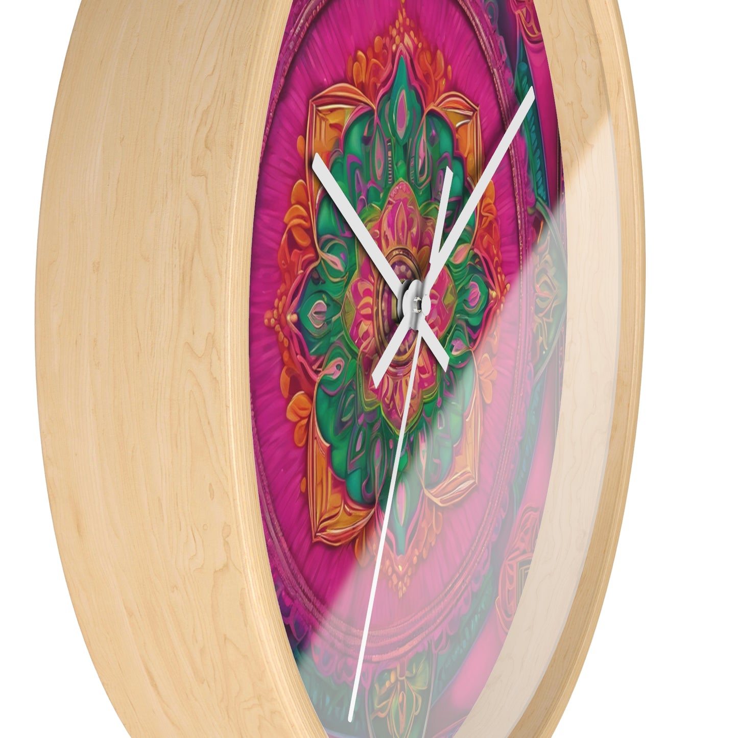 Radiant Harmony – Mandala Art Wall Clock | Artloom Gallery