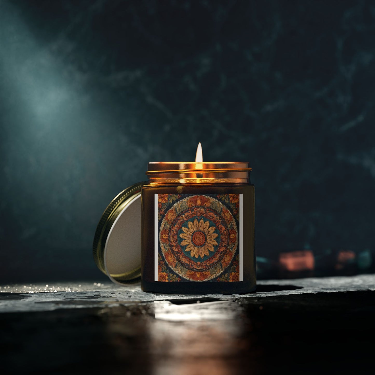 Artistic Mandala Scented Candle (4oz, 9oz) | Artloom Gallery