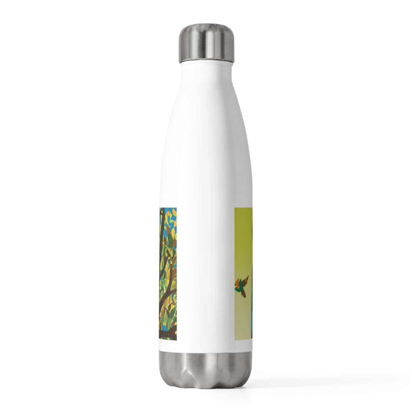 Parrot on a Tree - Artistic 20oz Insulated Bottle | Artloom Gallery