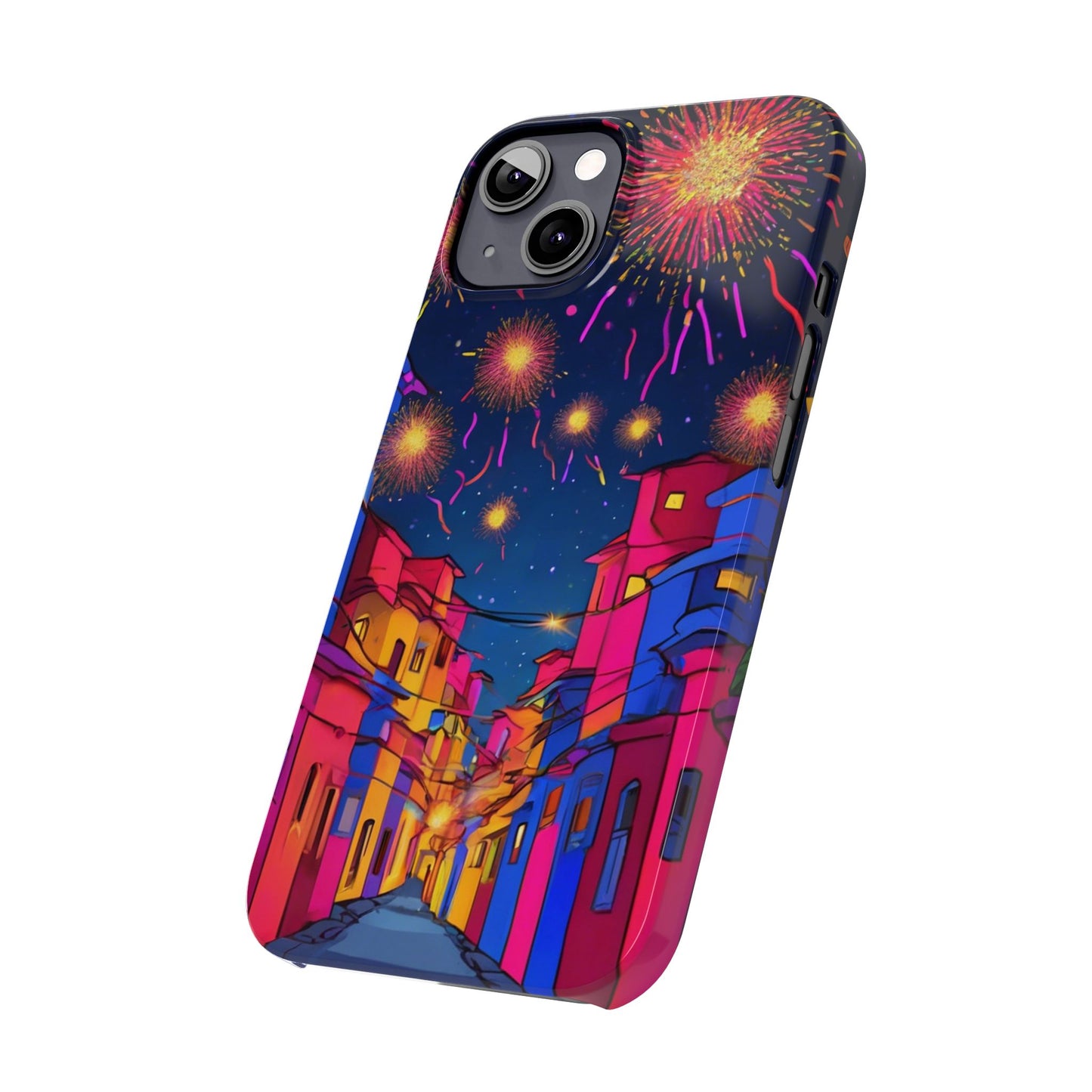 Phone Cases - Diwali Night Sparkles and Celebration Slim Case | Artloom Gallery