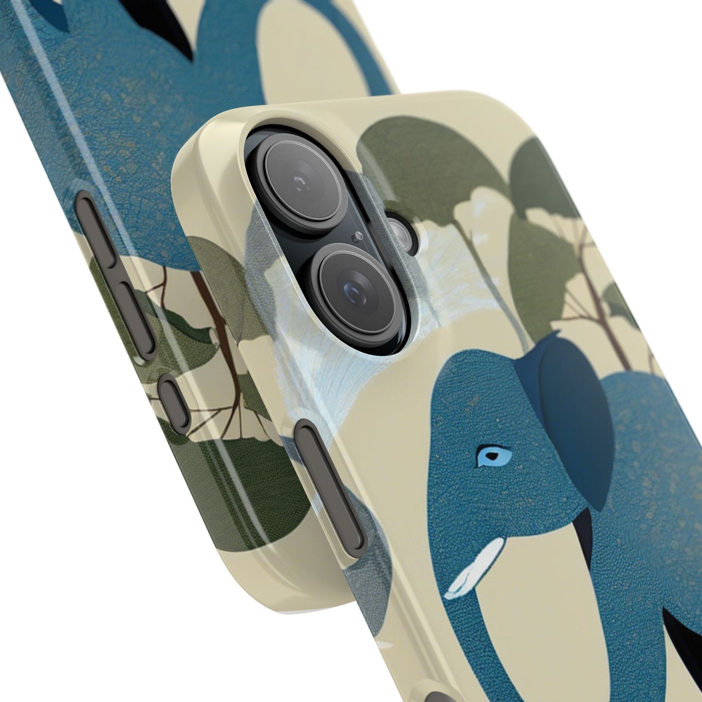 Playful Elephant Art Slim Phone Case | Artloom Gallery