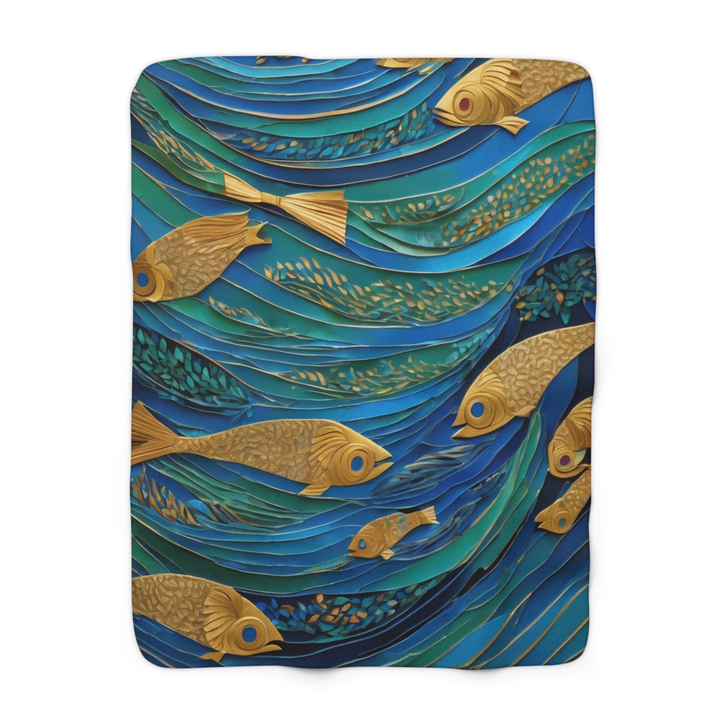 River of Dreams Cozy Sherpa Blanket | Artloom Gallery