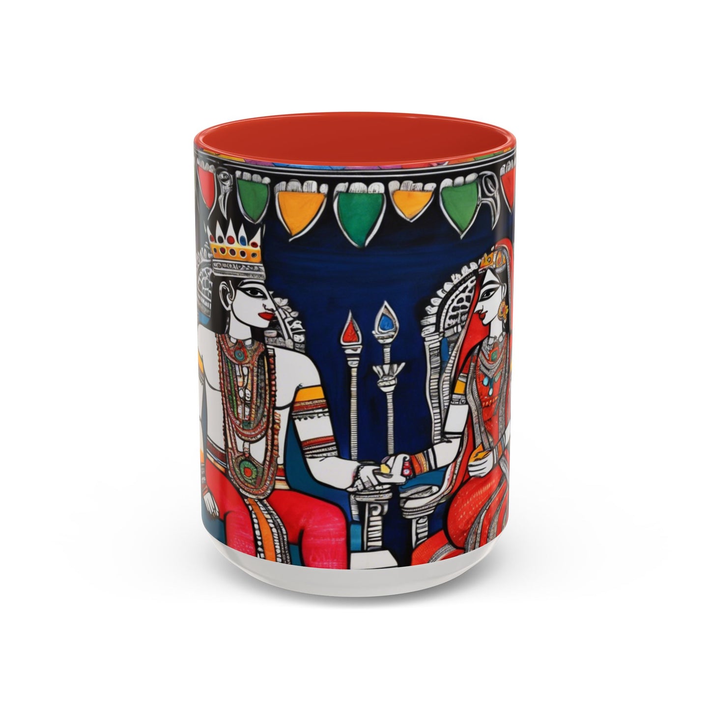 Artistic Madhubani Indian Art – Ceramic Coffee Mug (11oz/15oz) | Artloom Gallery
