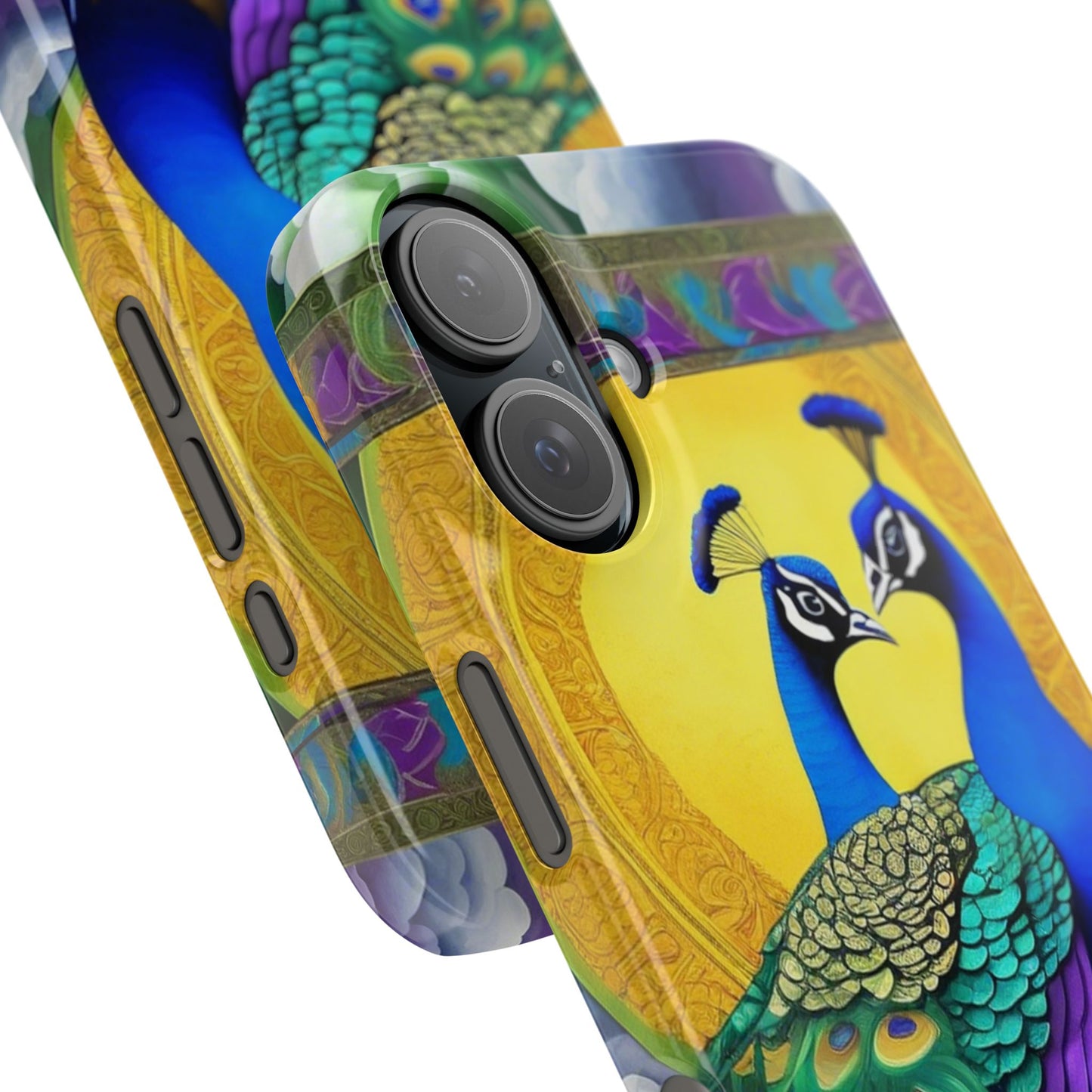Beautiful Peacocks Slim Phone Case | Artloom Gallery