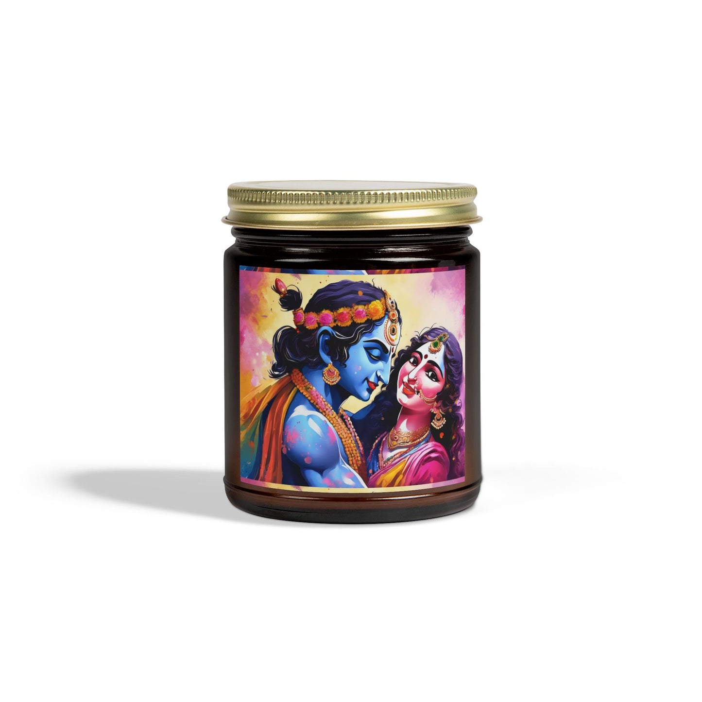 Radha Krishna Scented Candle (4oz, 9oz) | Artloom Gallery