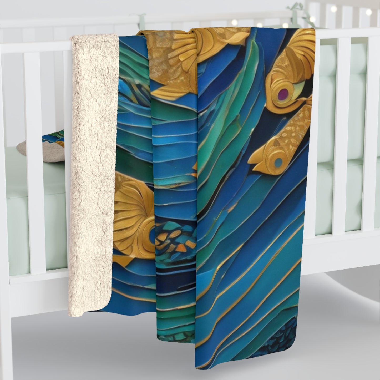 River of Dreams Cozy Sherpa Blanket | Artloom Gallery