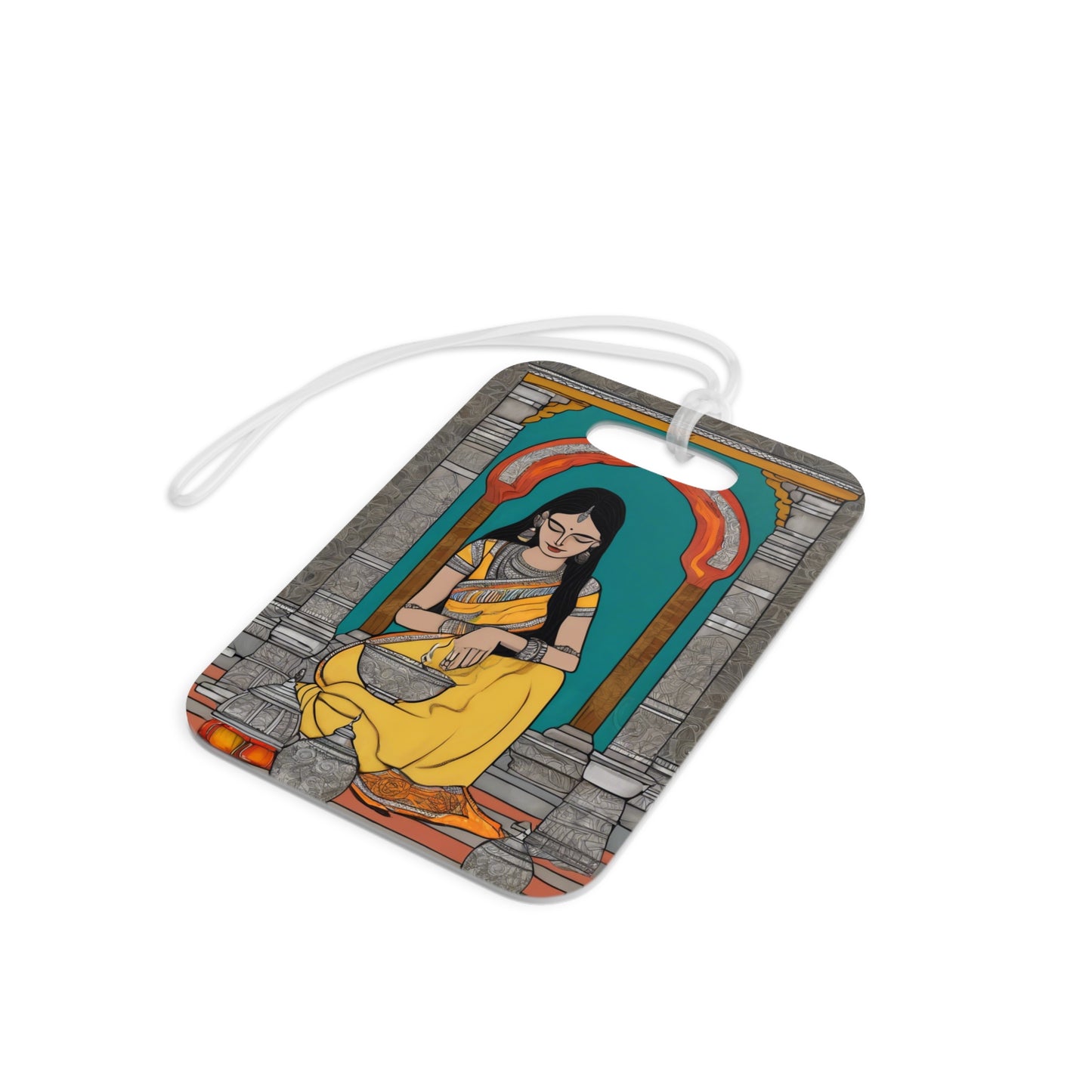 Madhubani Painting – Luggage Tag | Artloom Gallery
