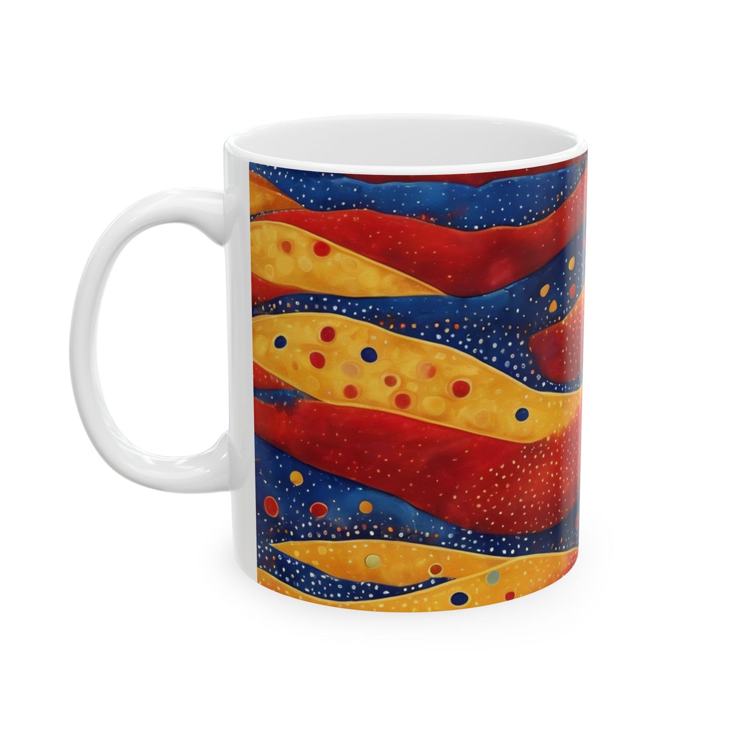 Festival Drapes Ceramic Mug | Artloom Gallery