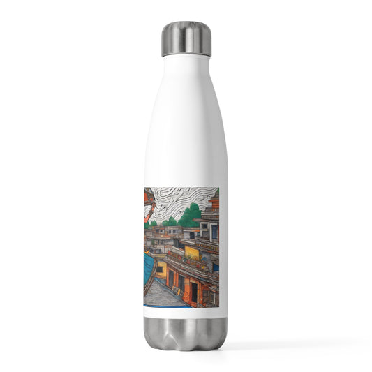 Rain Dance on the Roof - Artistic 20oz Insulated Bottle