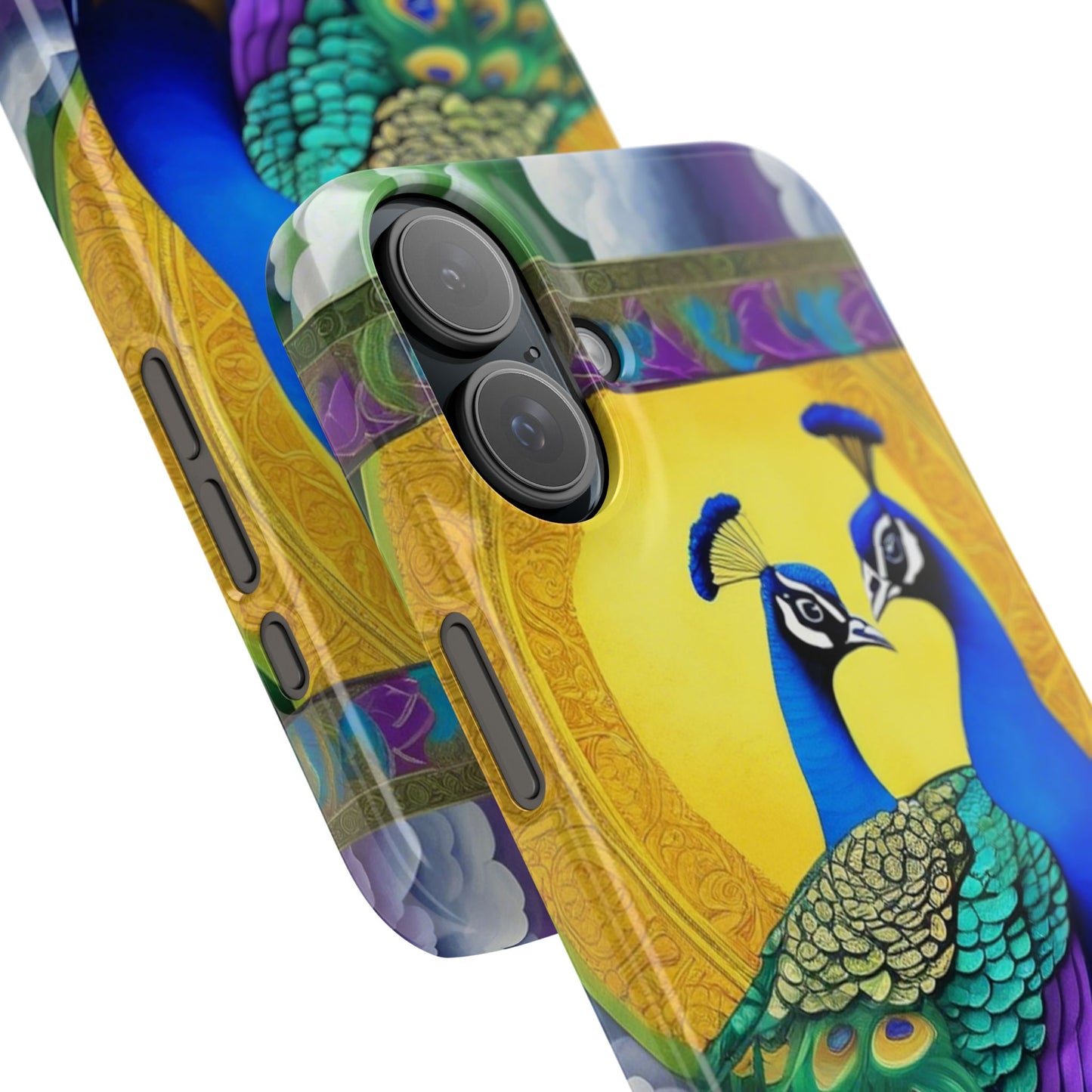 Beautiful Peacocks Slim Phone Case | Artloom Gallery
